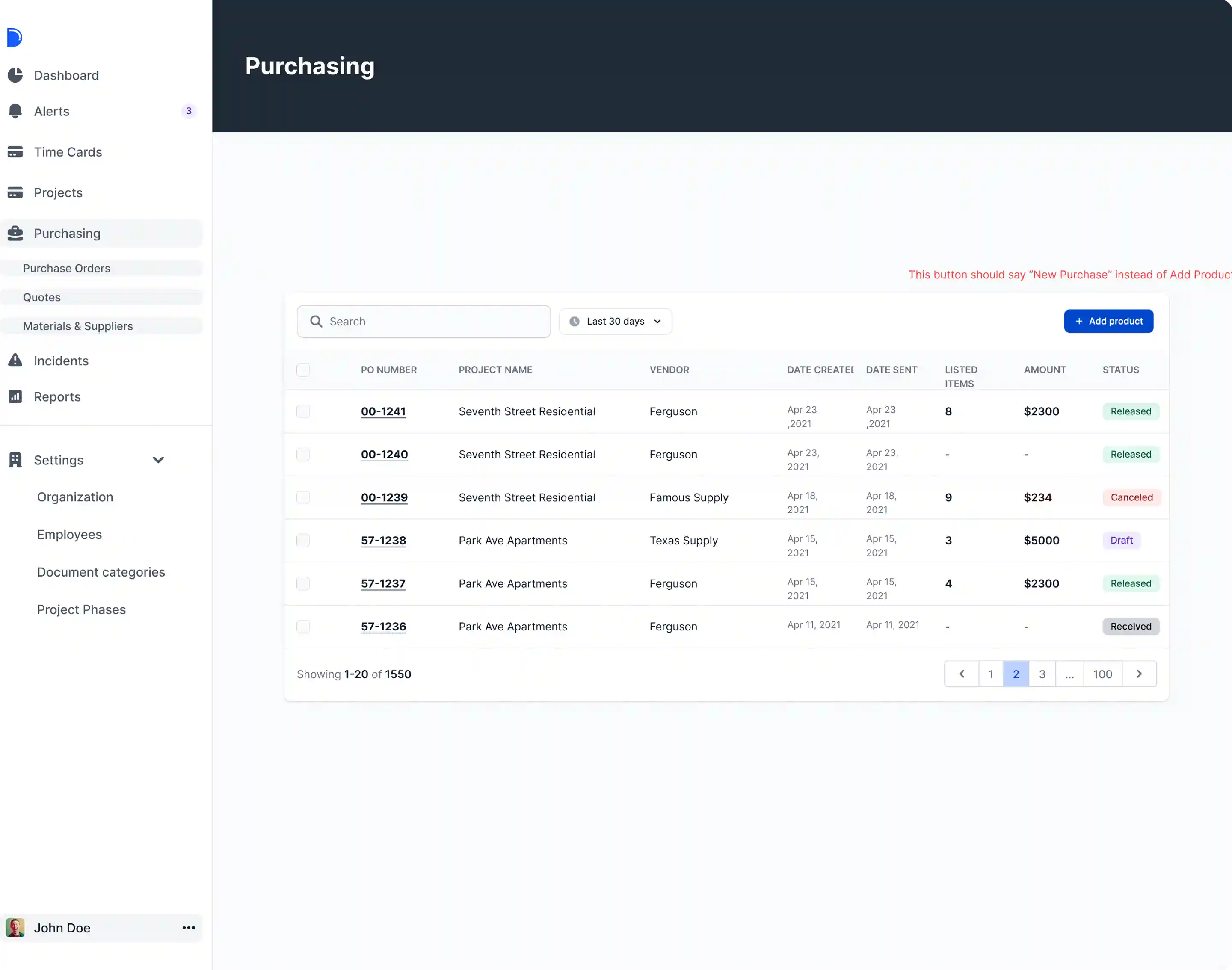 Before redesign