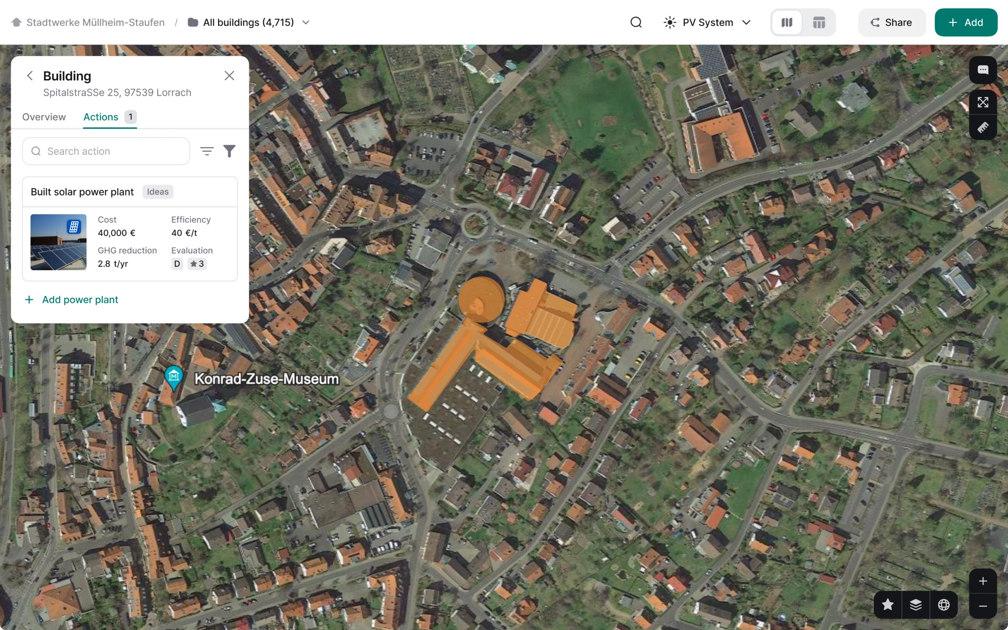 City map in Greenventory