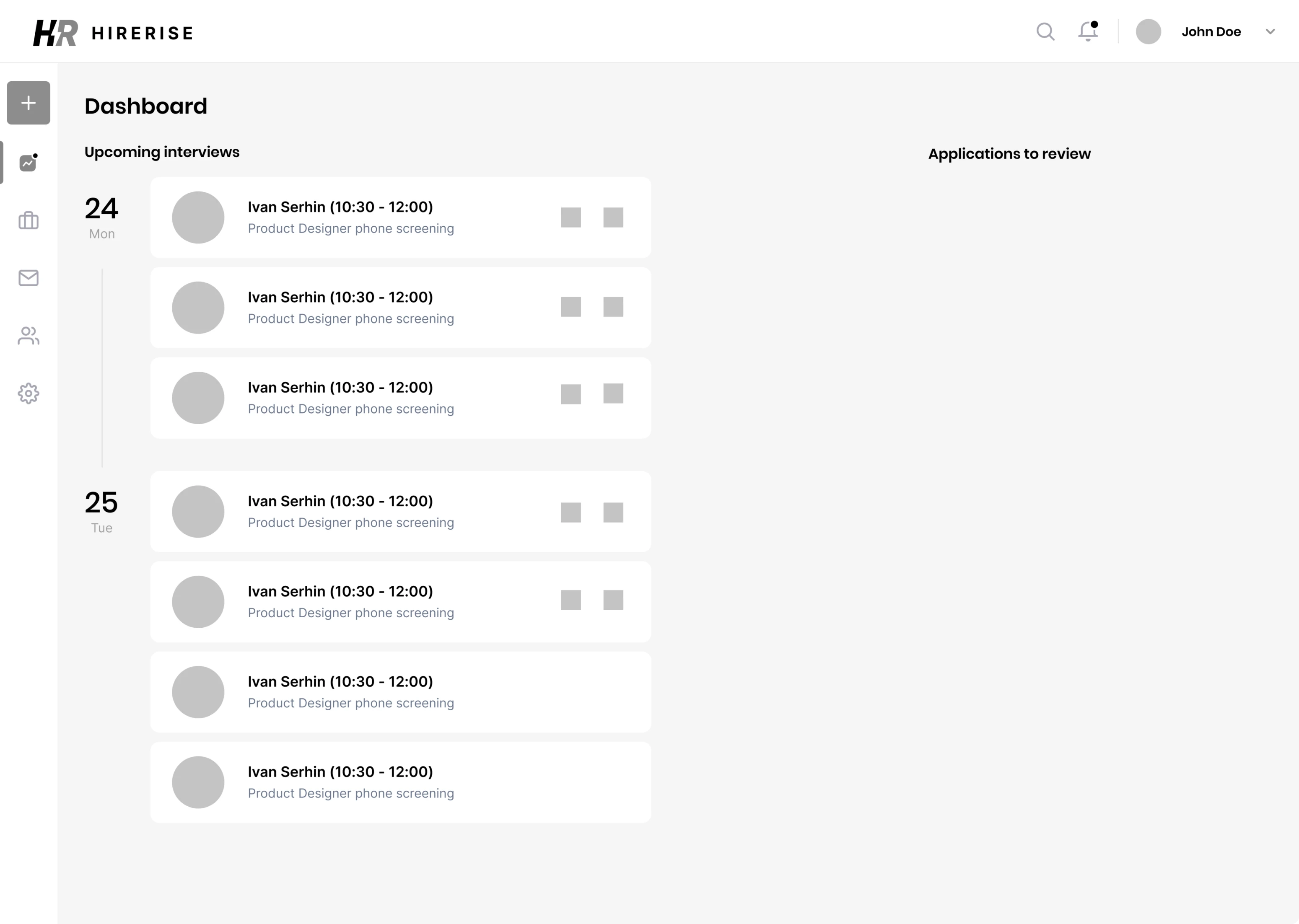 Wireframes example