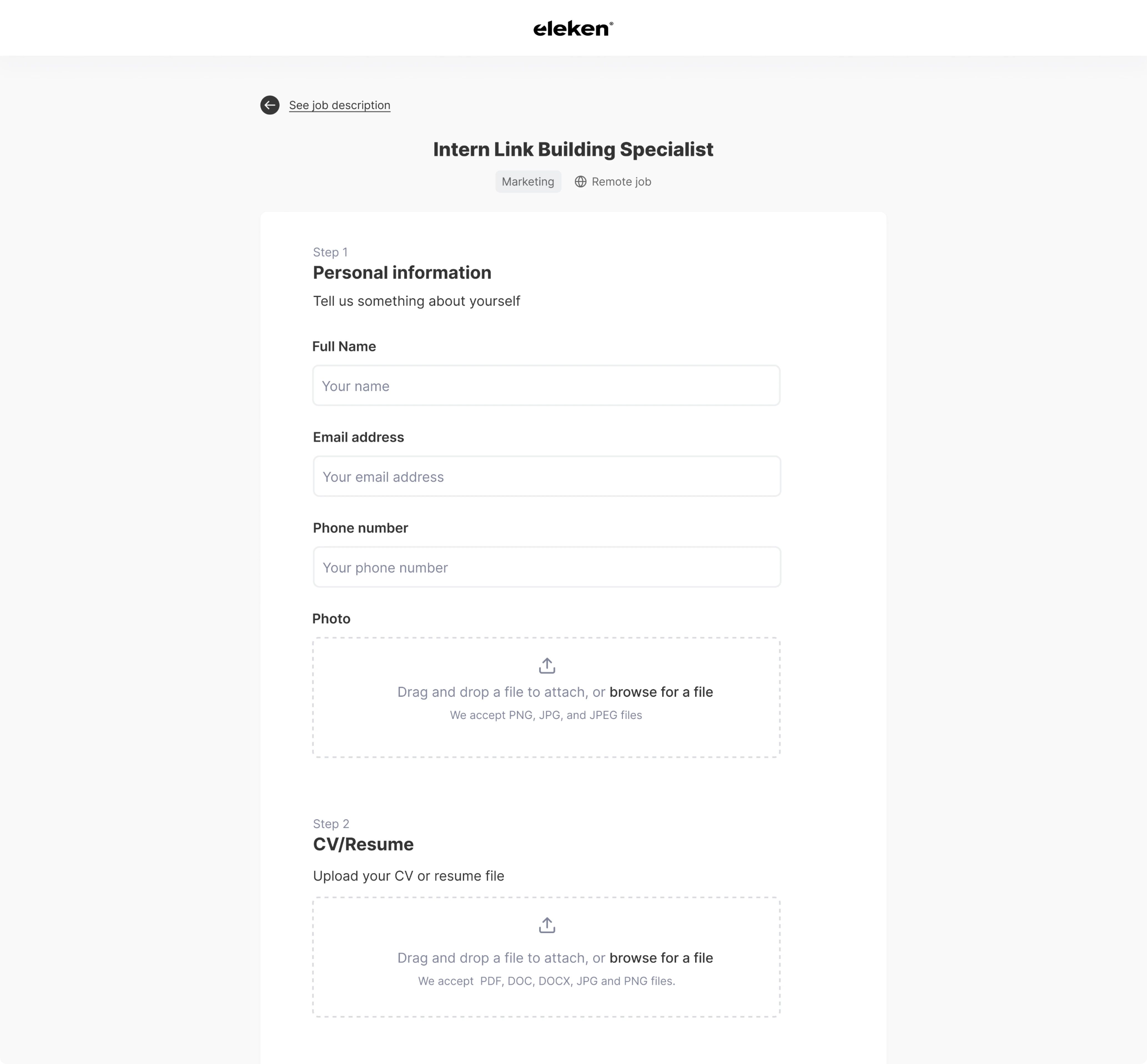Careers site design