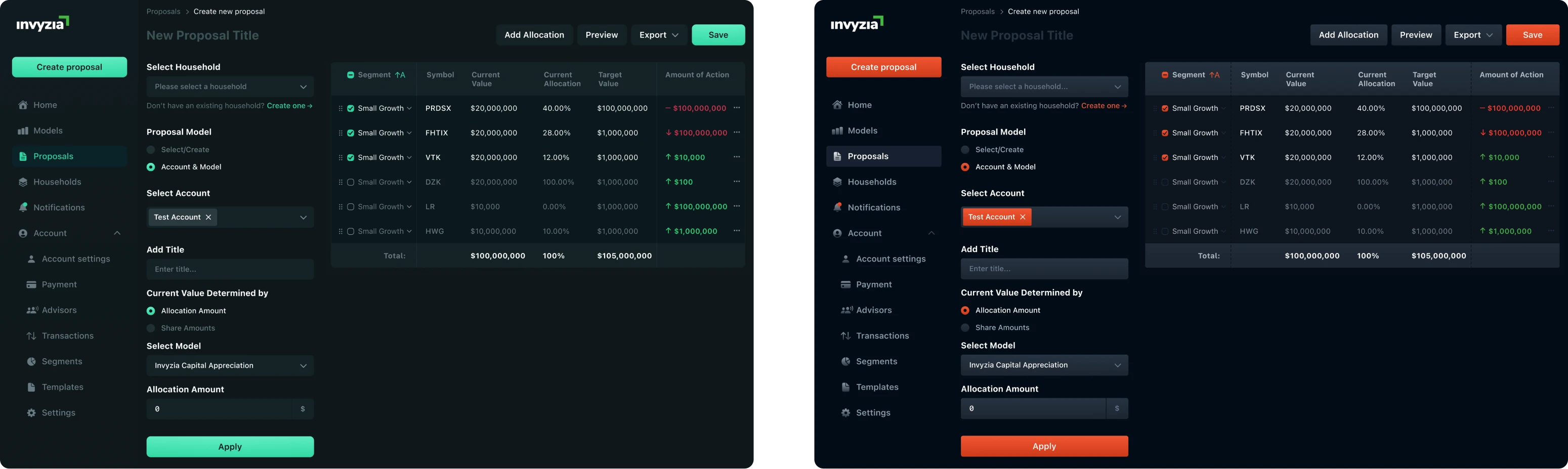 Ui styles for Invyzia Solutions