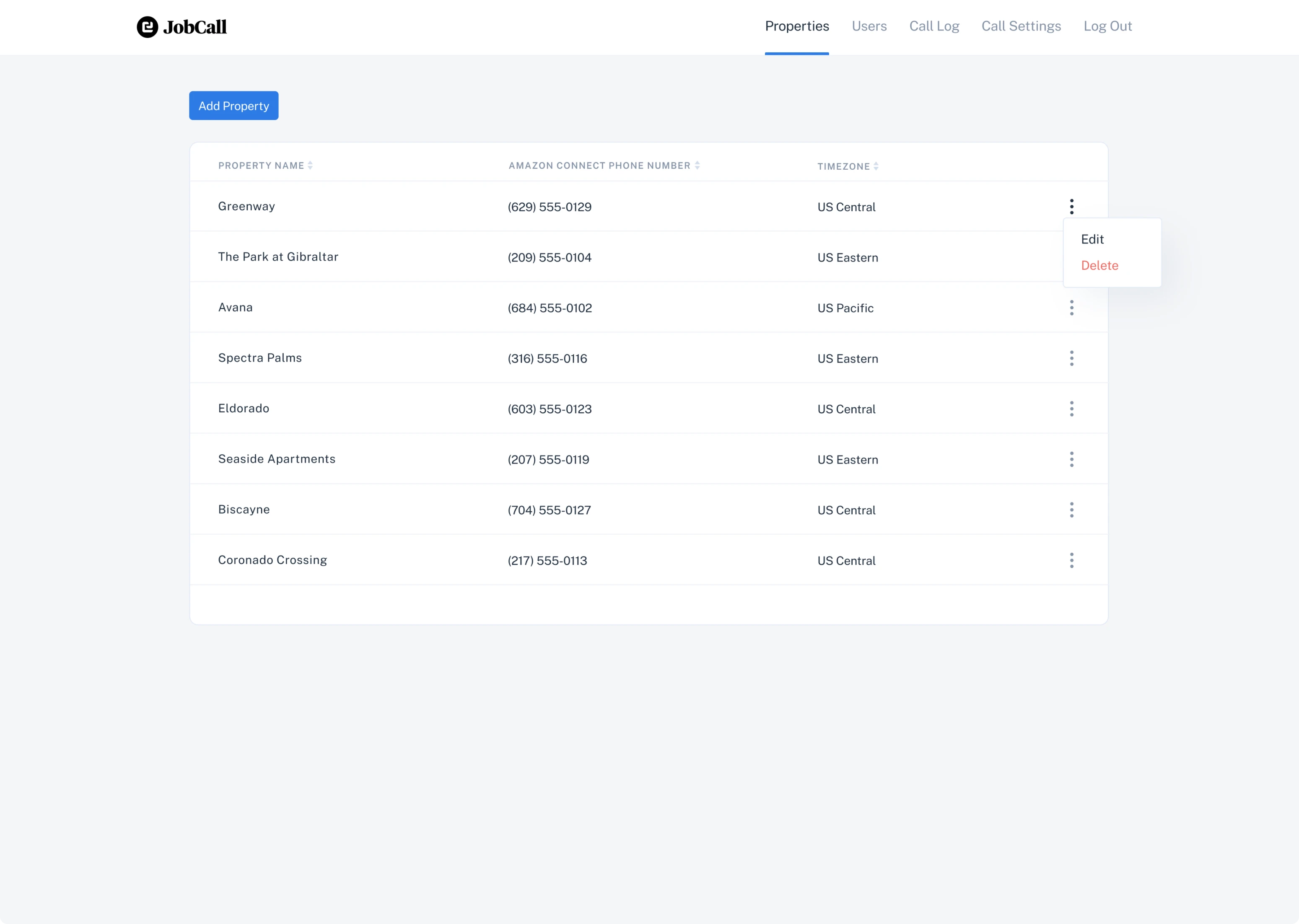 edit and delete functionality design with a kebab menu example 