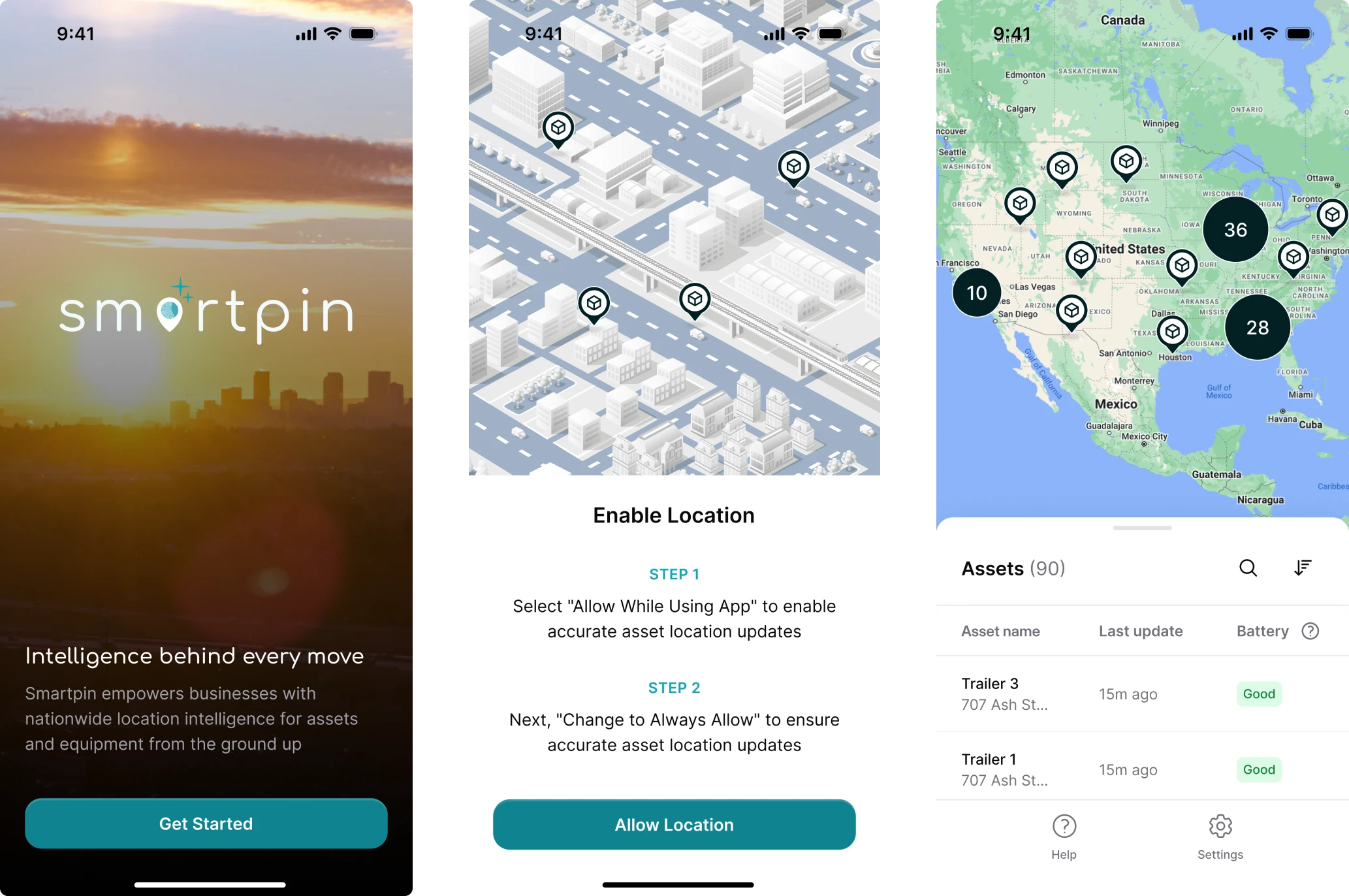 Interface design for the field worker app