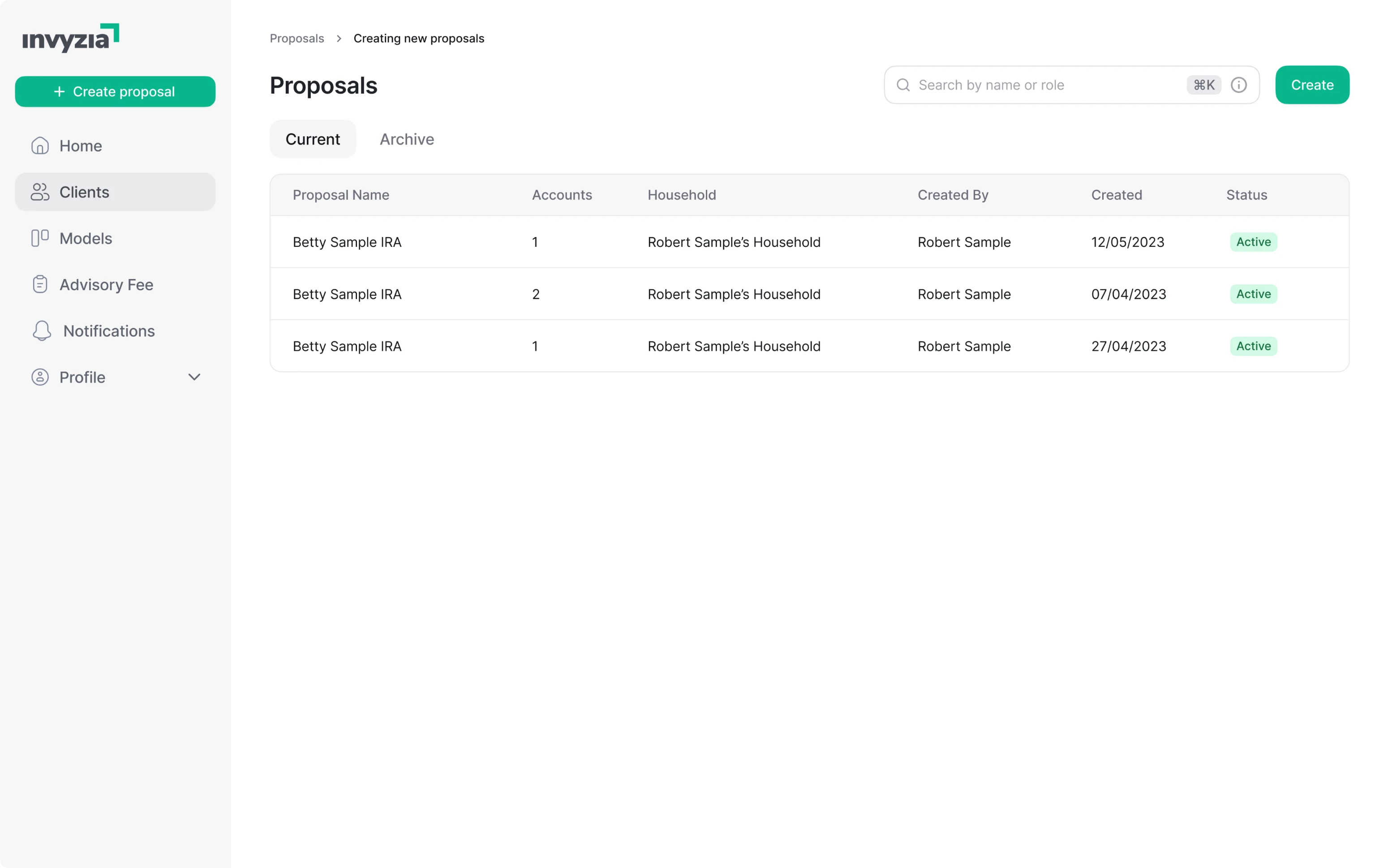 Invyzia Solutions managing households redesign