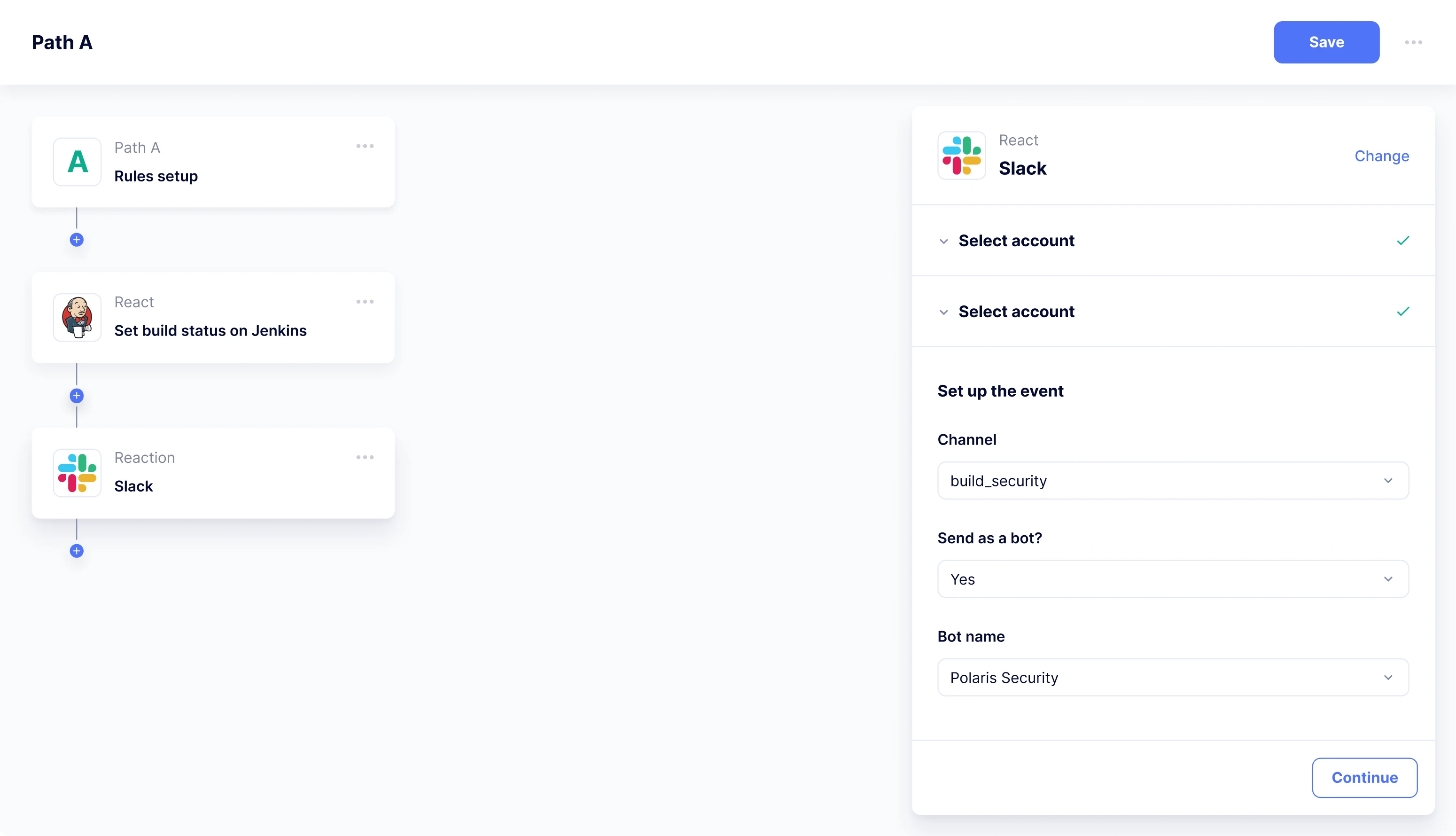 external tools connection
to the workflow