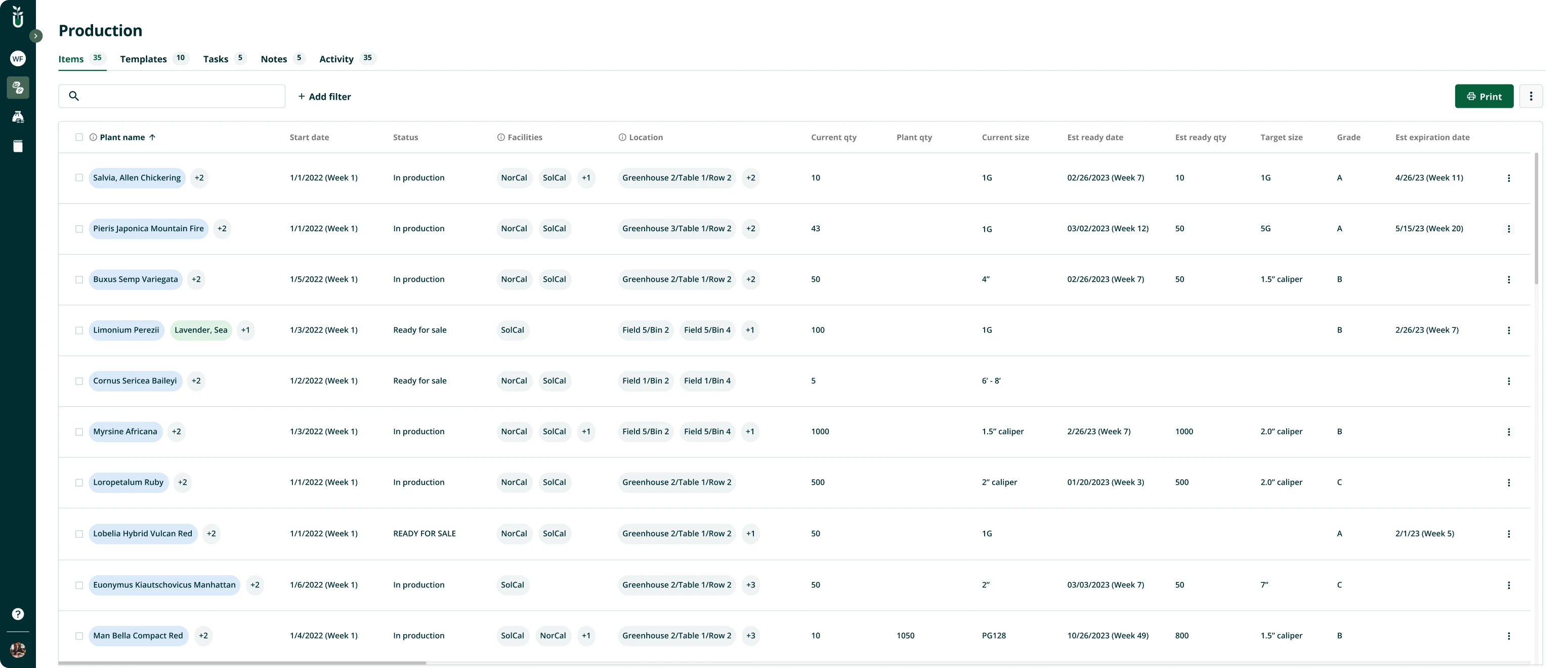 SaaS platform design desktop version