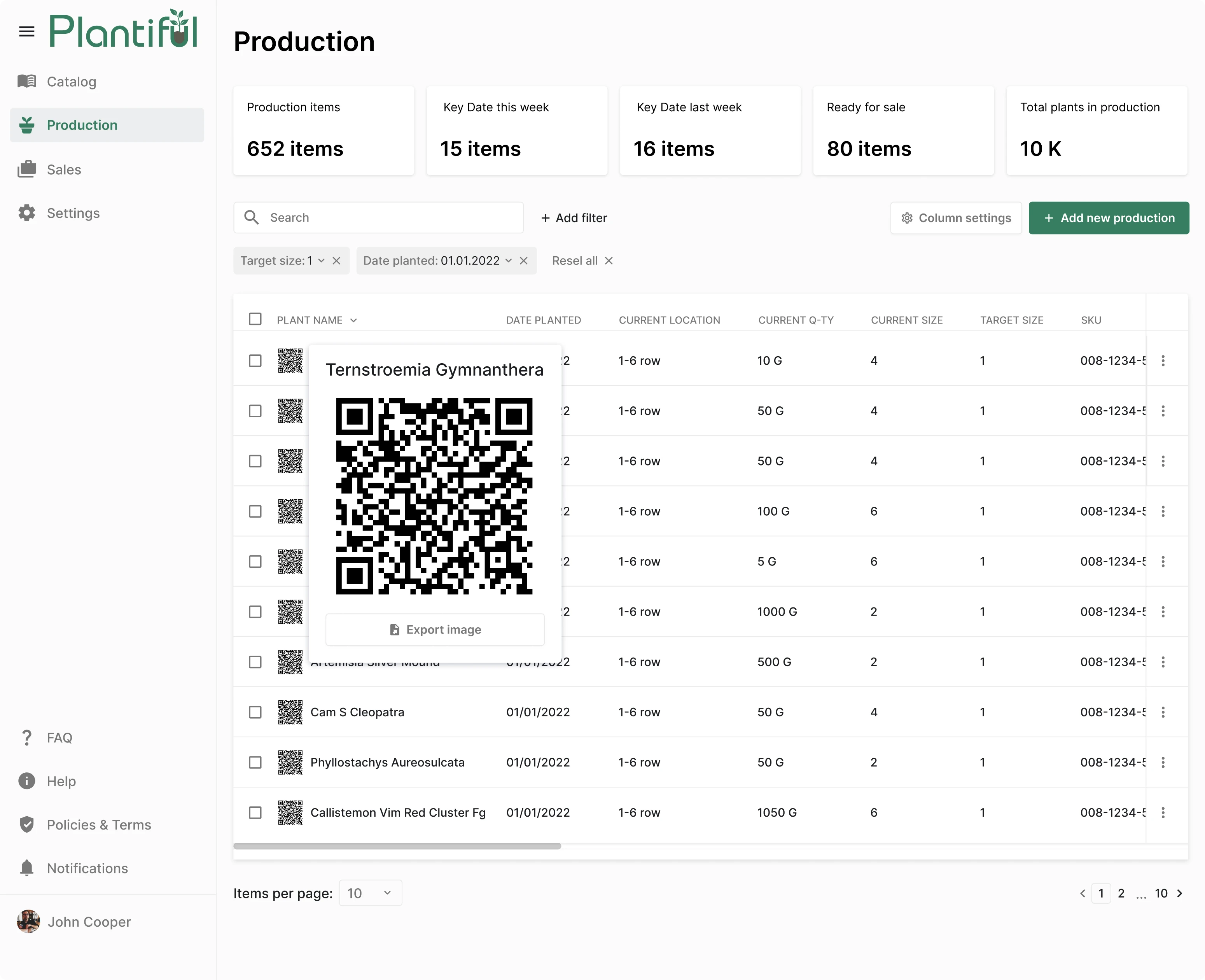 Plant QR scanner design