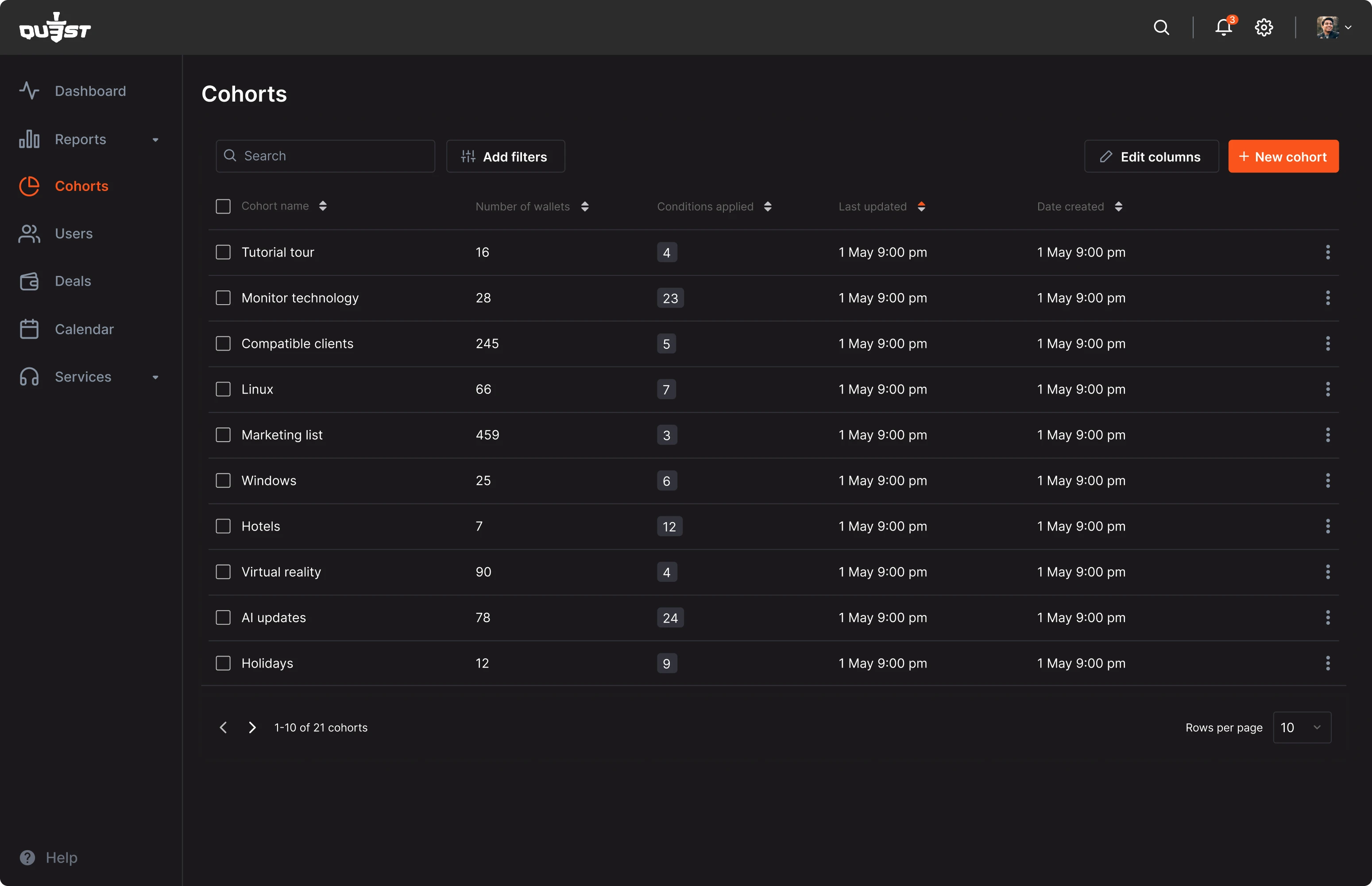 second version of QU3ST design