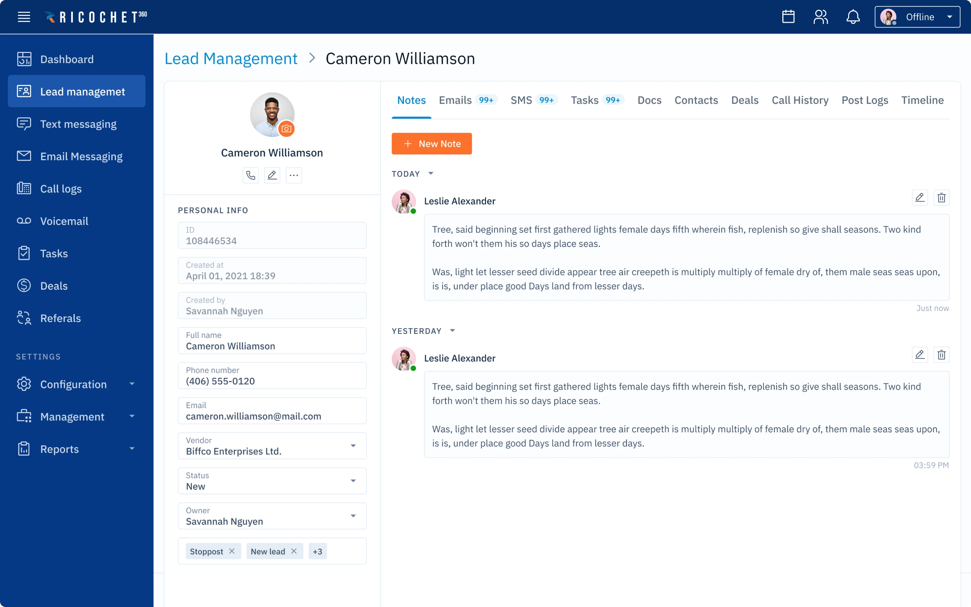 Ricochet new platform design
