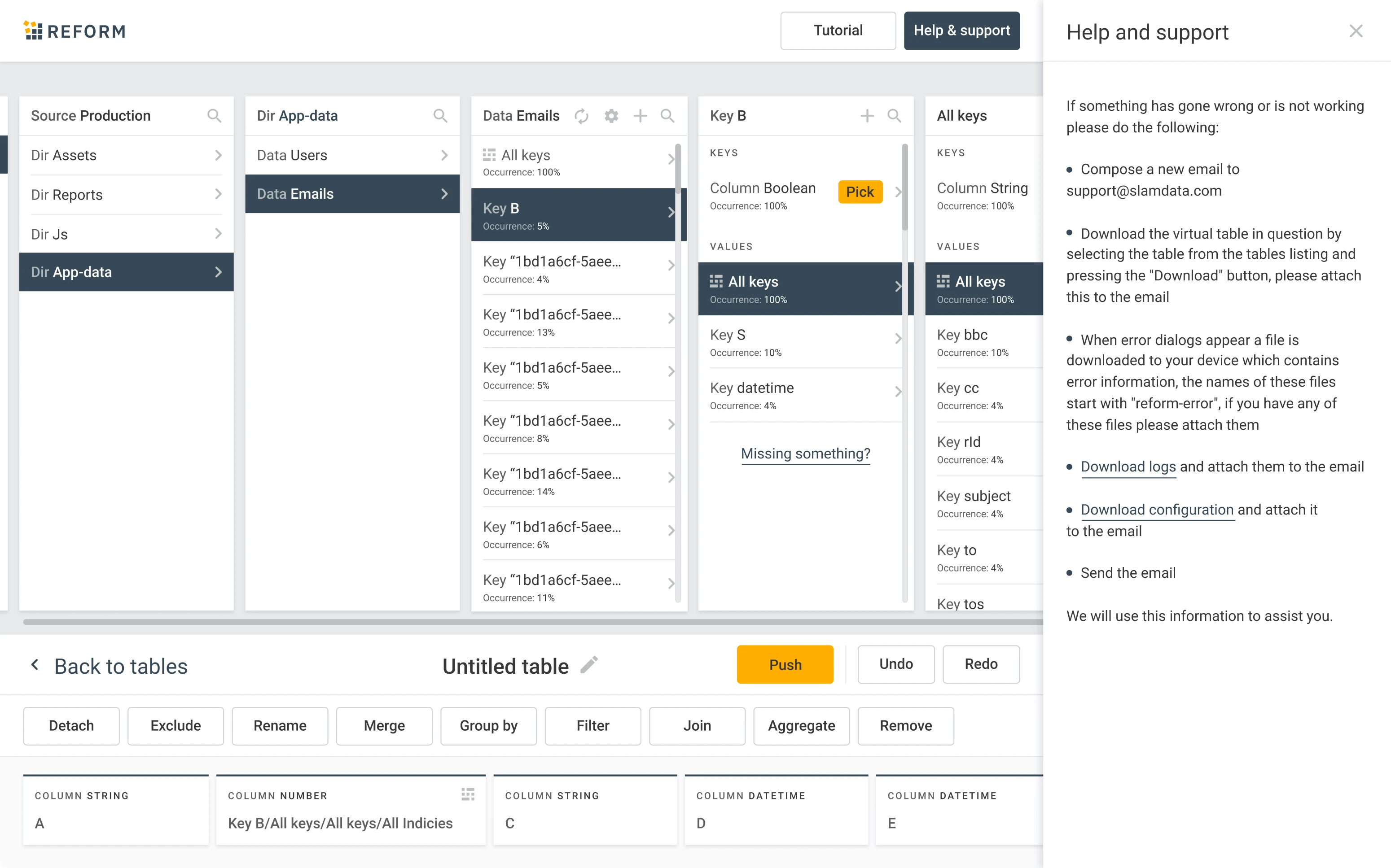 Iterative design process for Reform