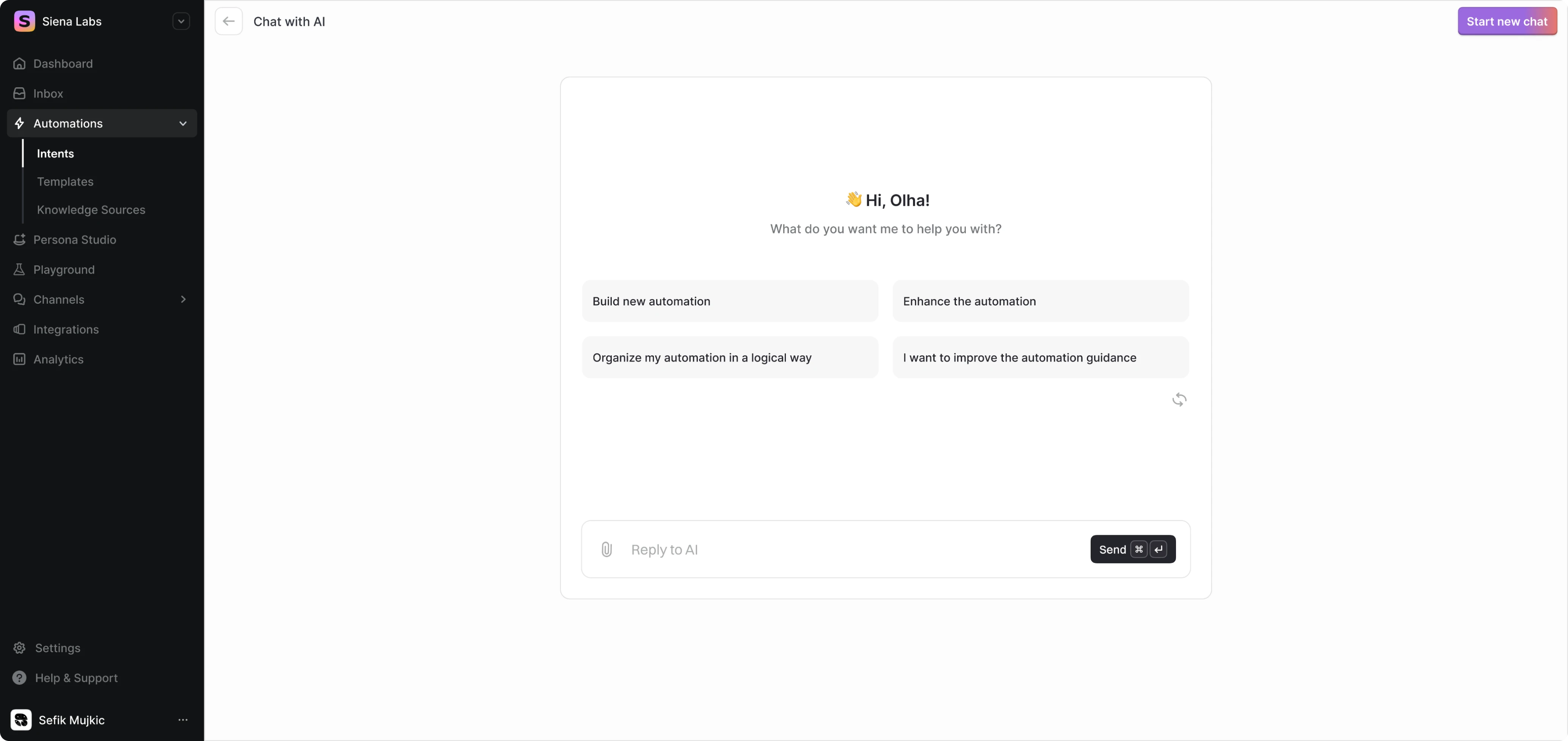 A new automation experience in Siena Labs