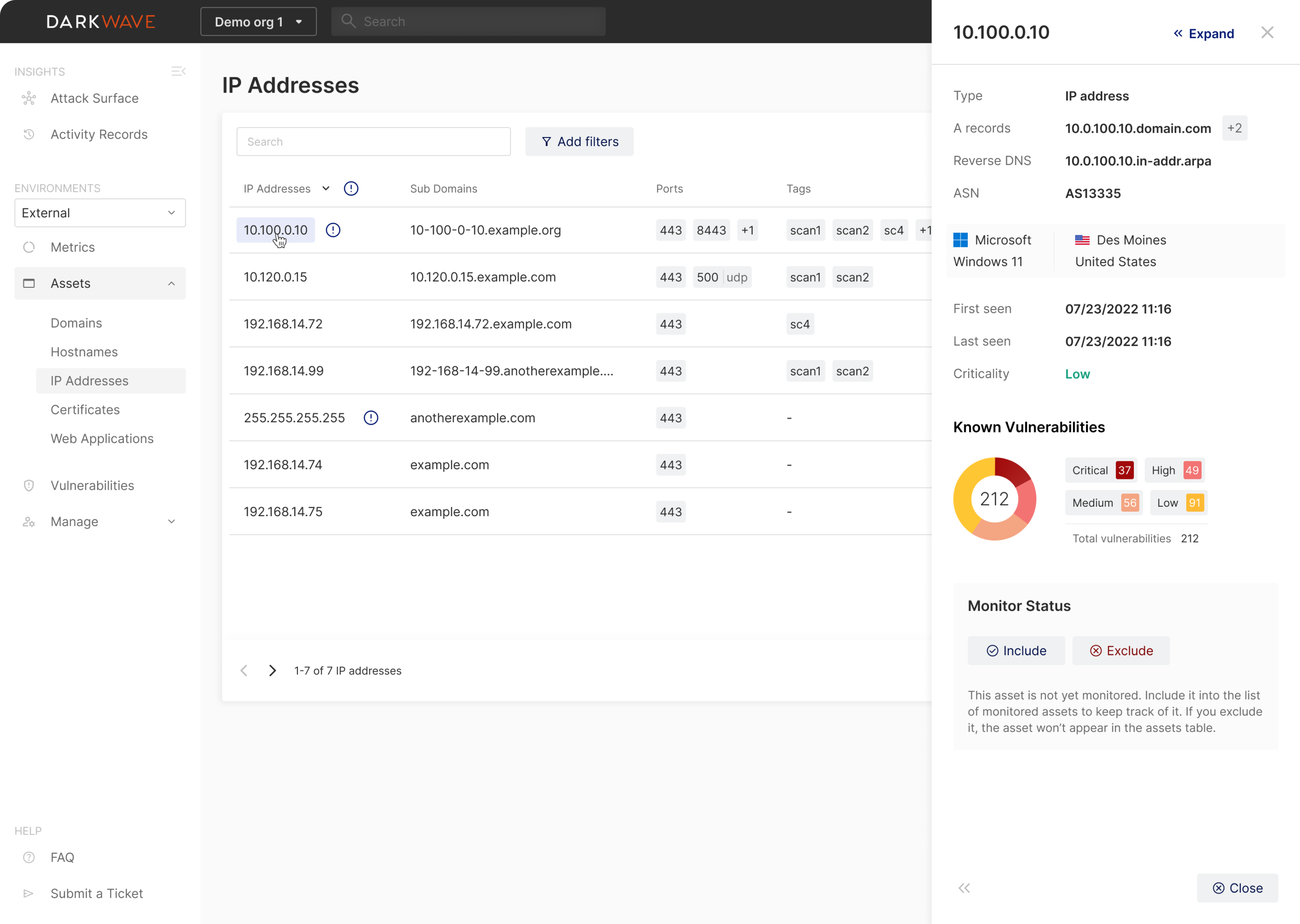 Sidebard with additional data