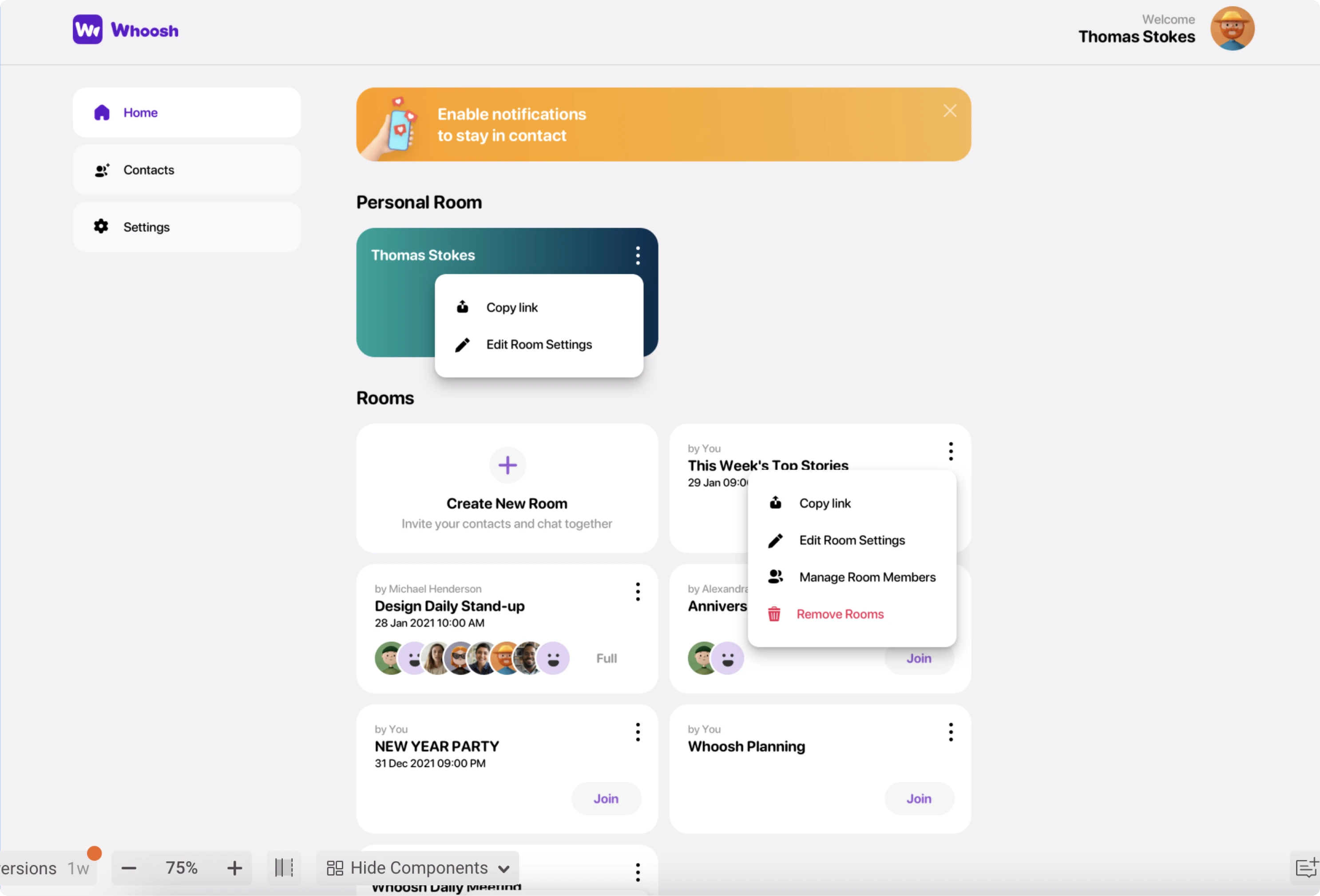 Homepage web version before the redesign