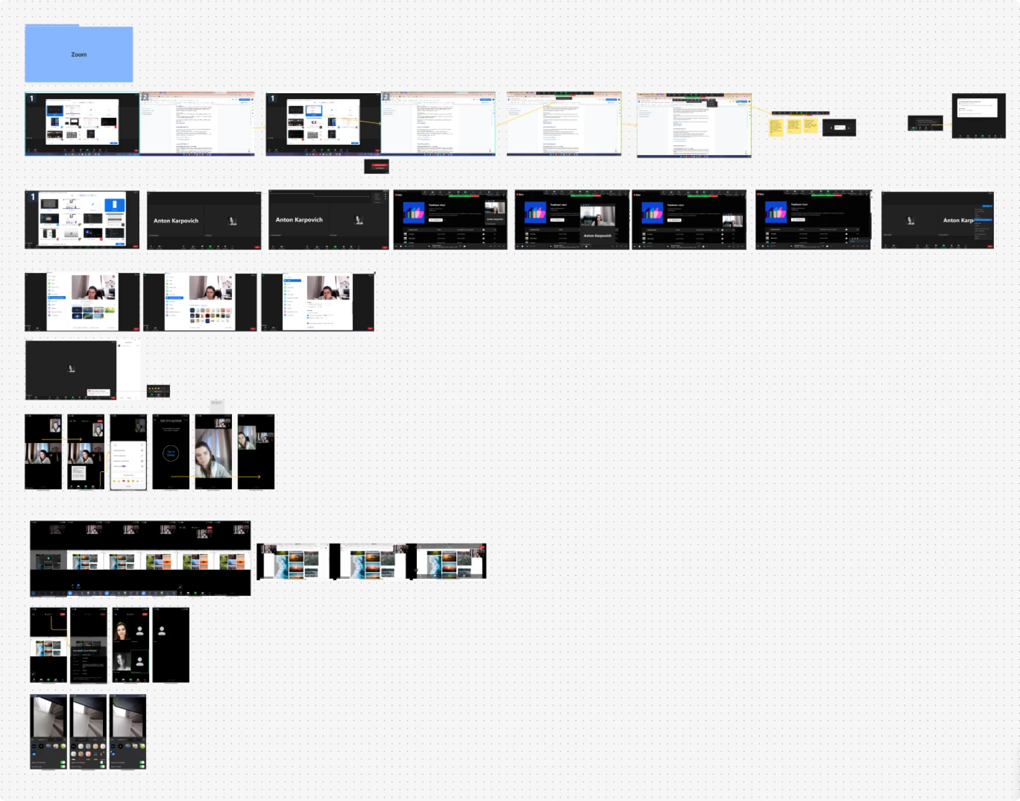 An example of Eleken's research: zoom app