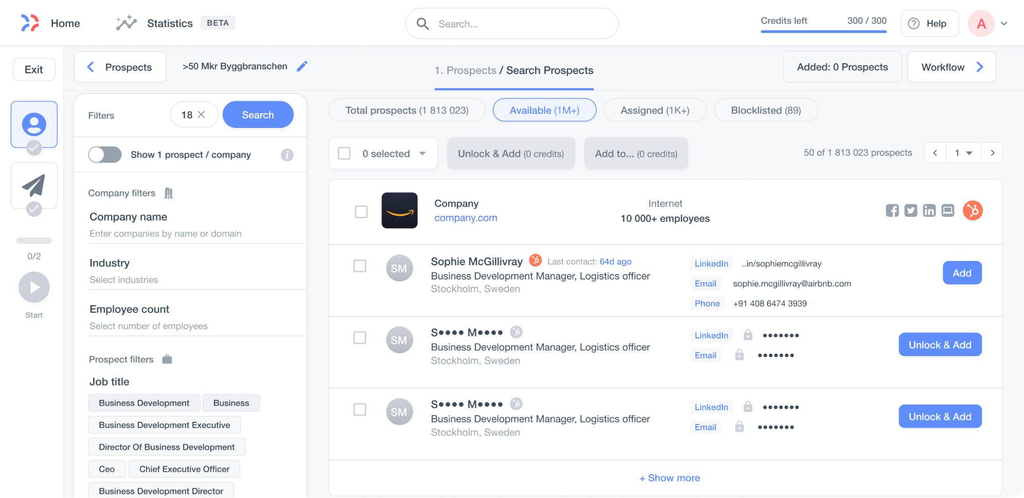 Zaplify's Prospects before redesign