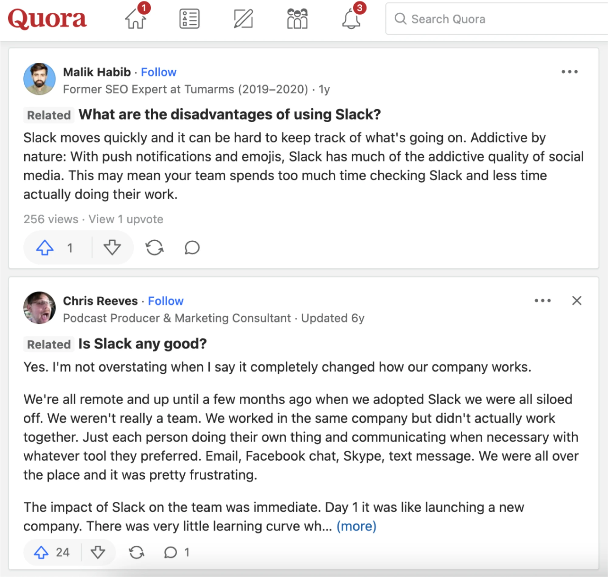 forums and communities for insights