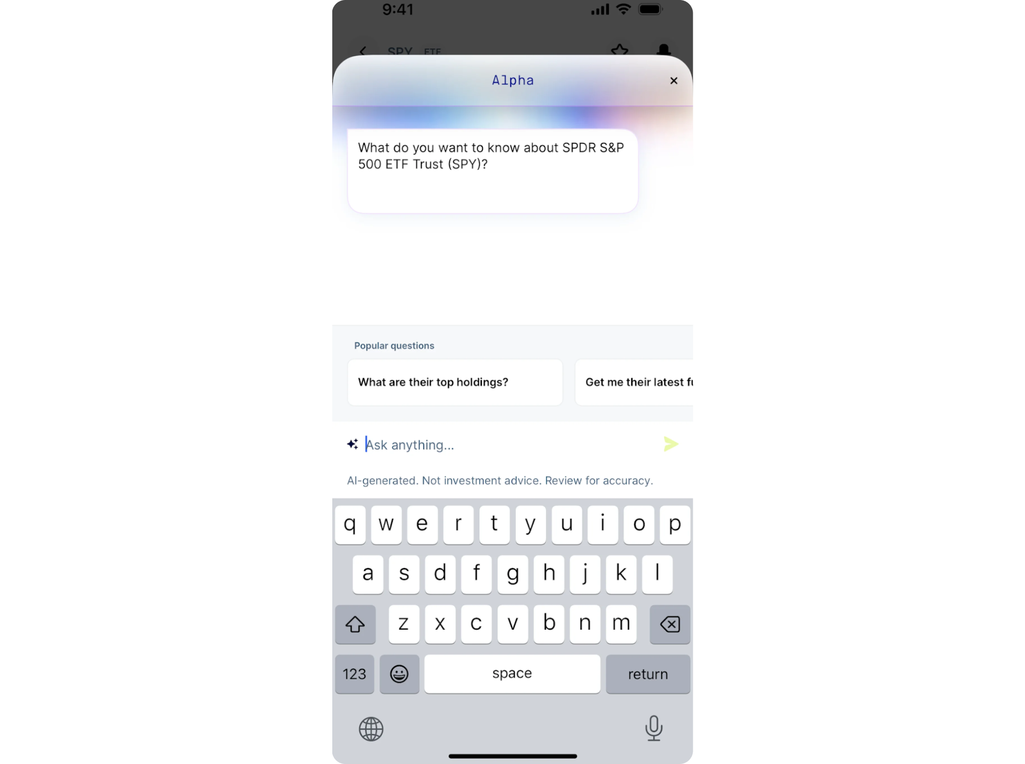 Input field on mobile