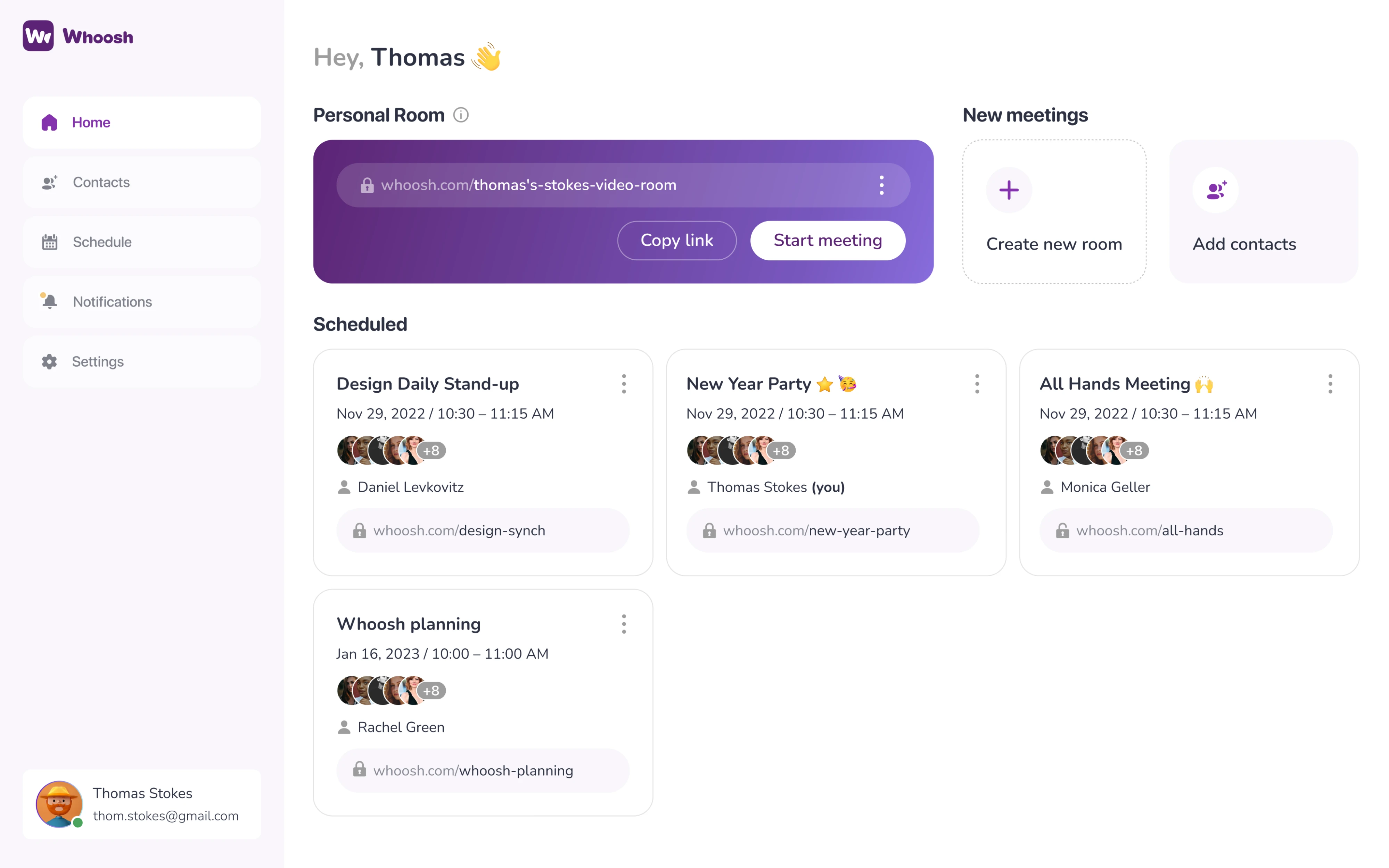 Saas interface after redesign