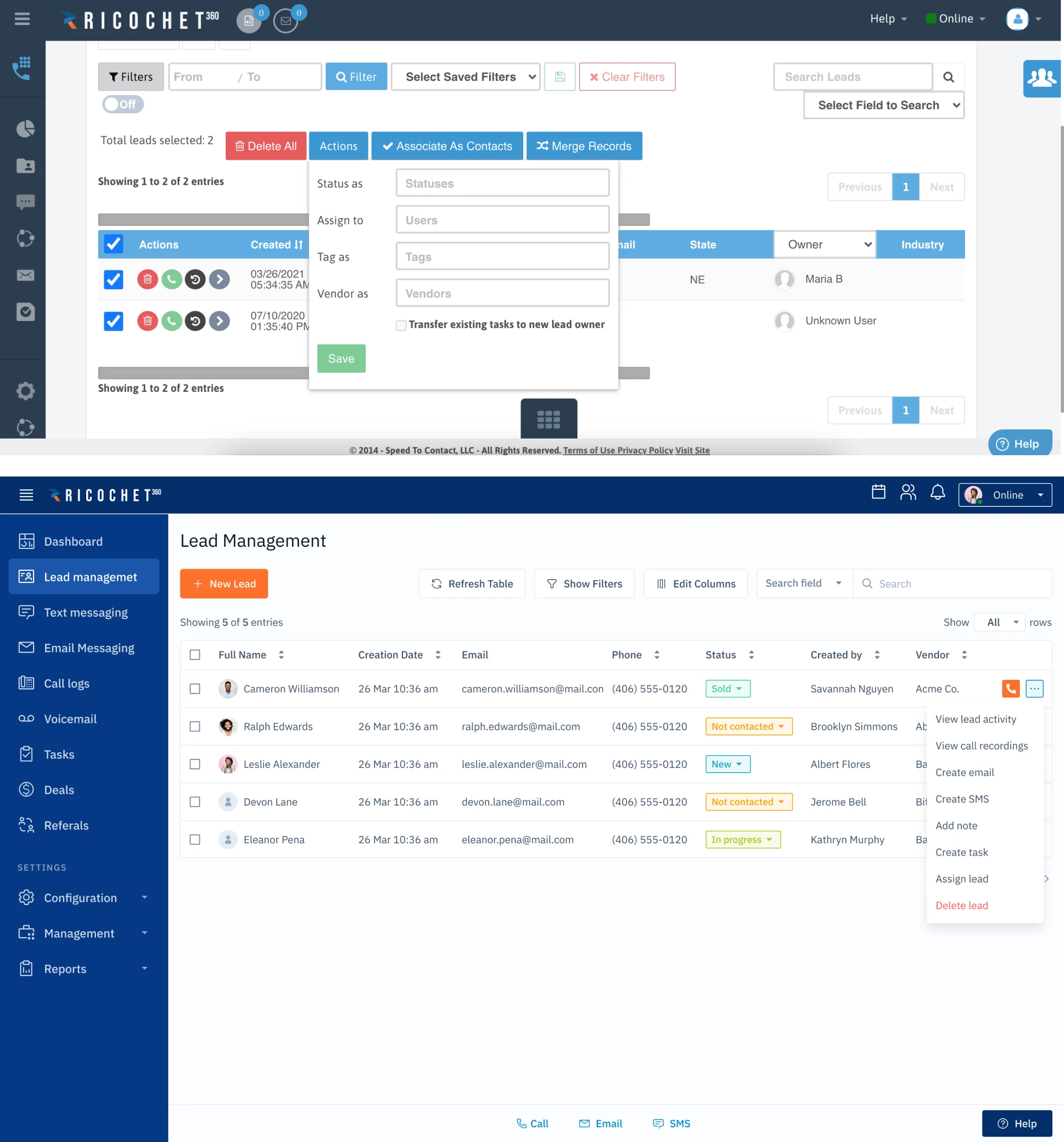 SaaS redesign by a UX team