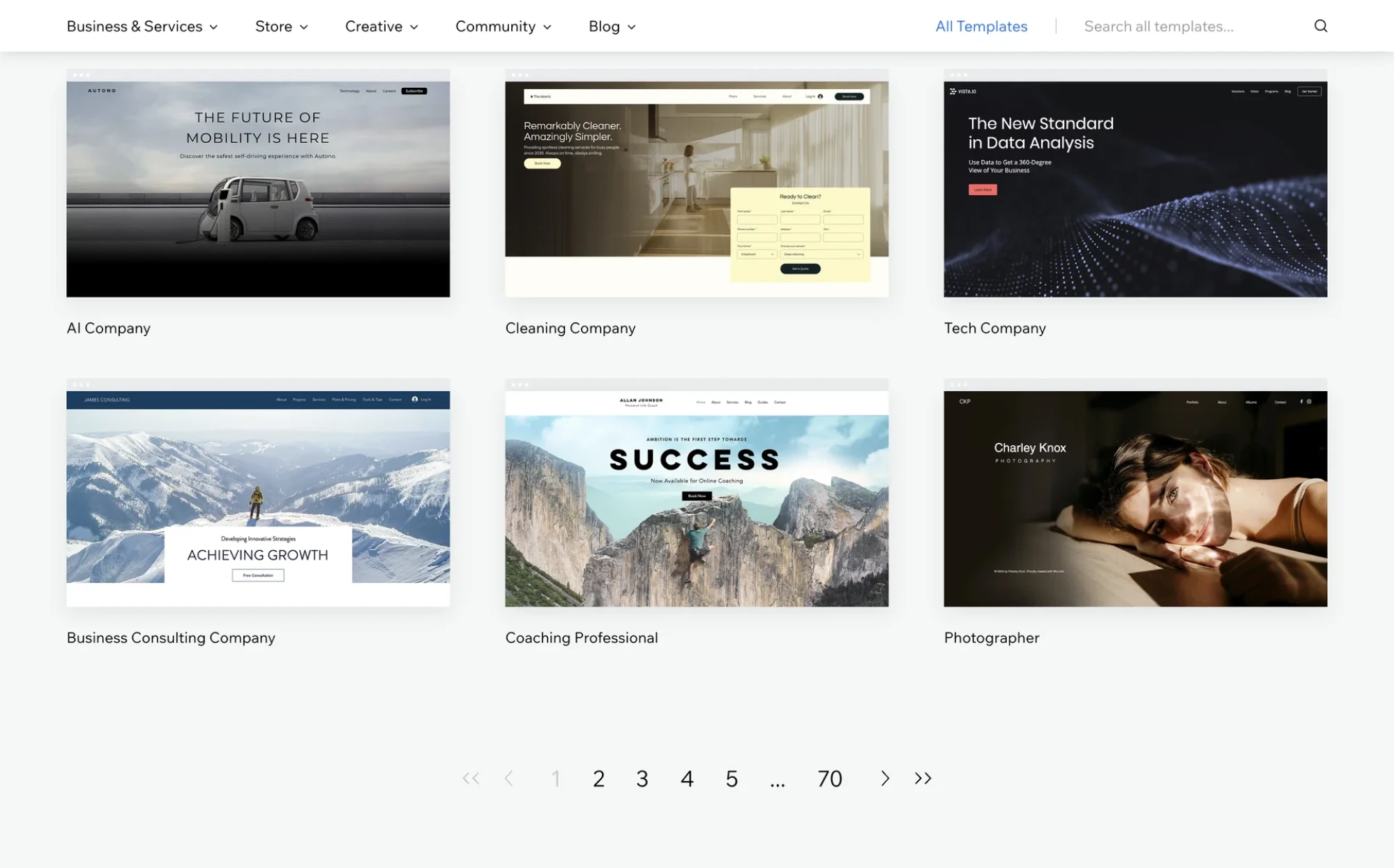 pagination design example