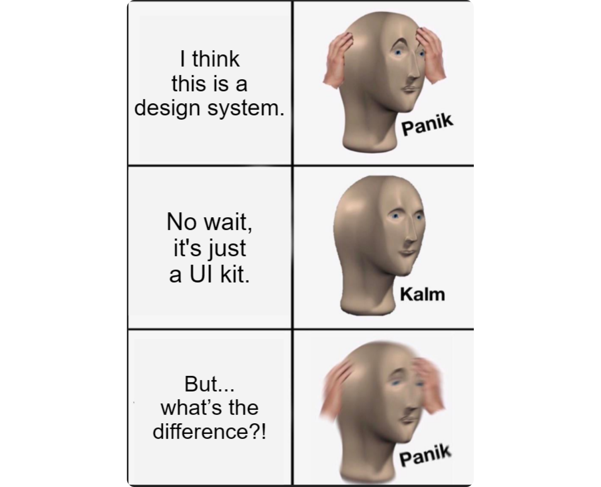 the difference between ui kit and design system