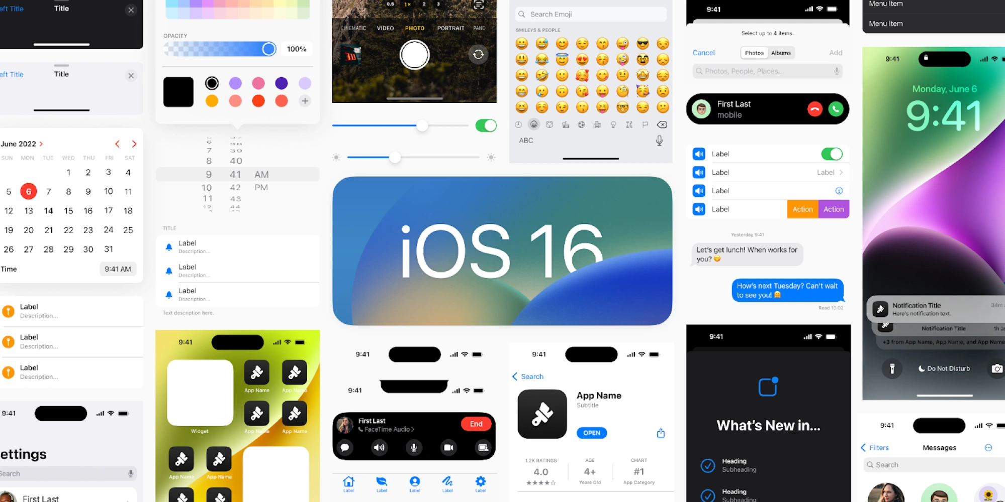 ios 16 ui kit