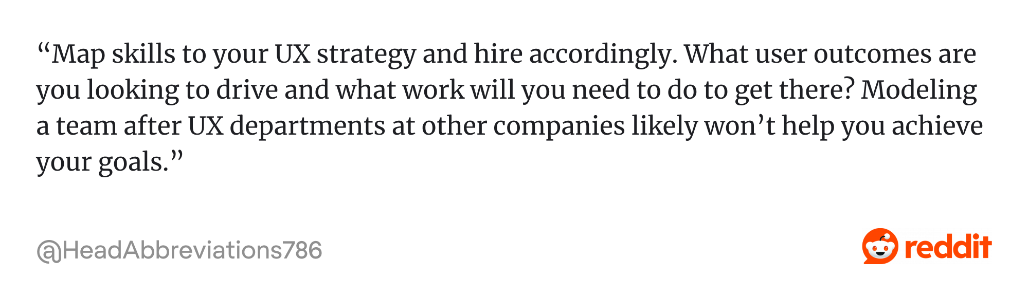 reddit thread about ux team structure