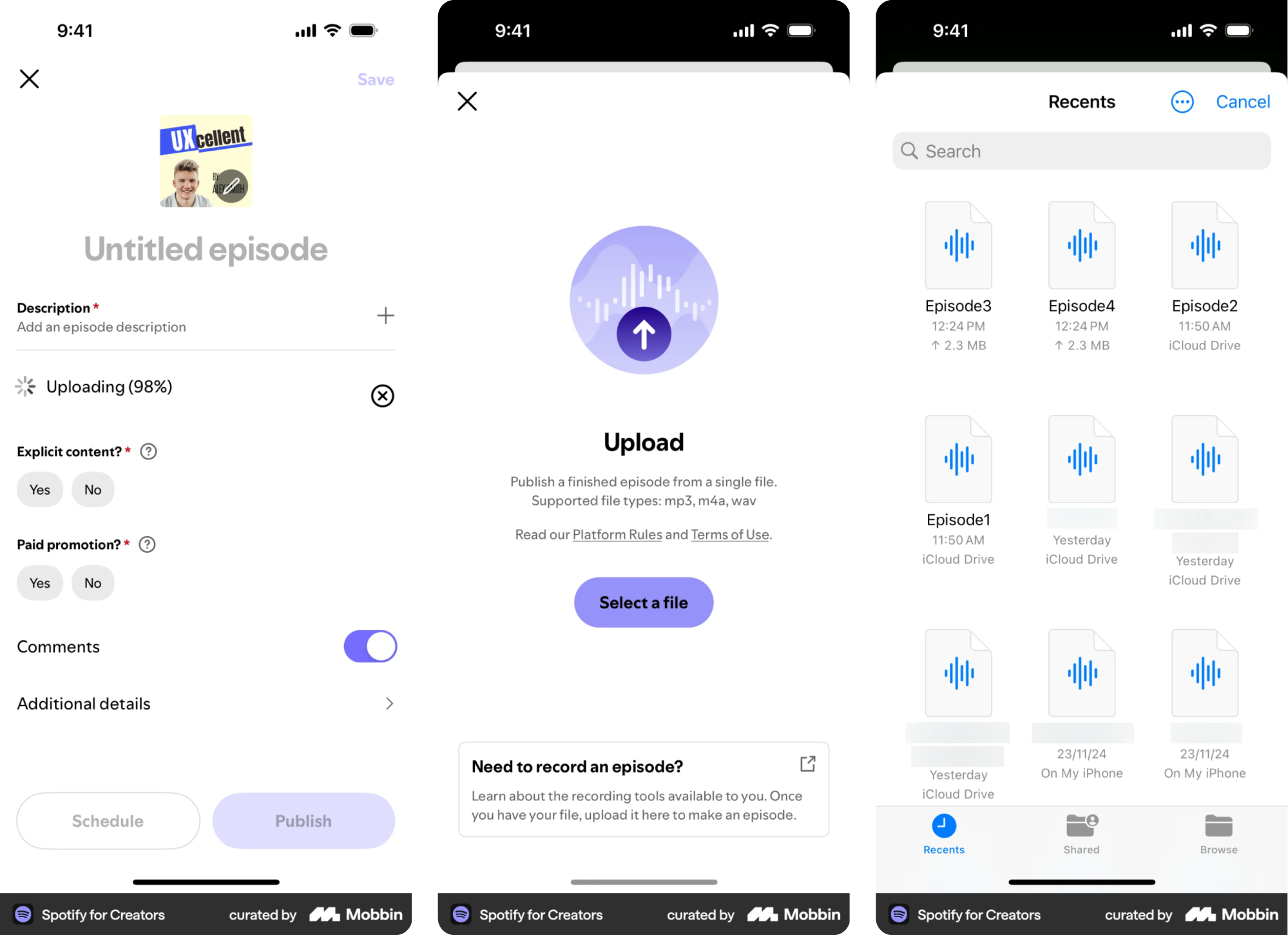 ui file upload on mobile
