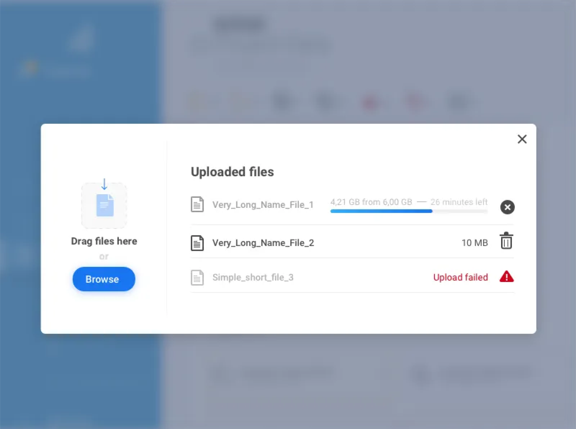 file upload error handling