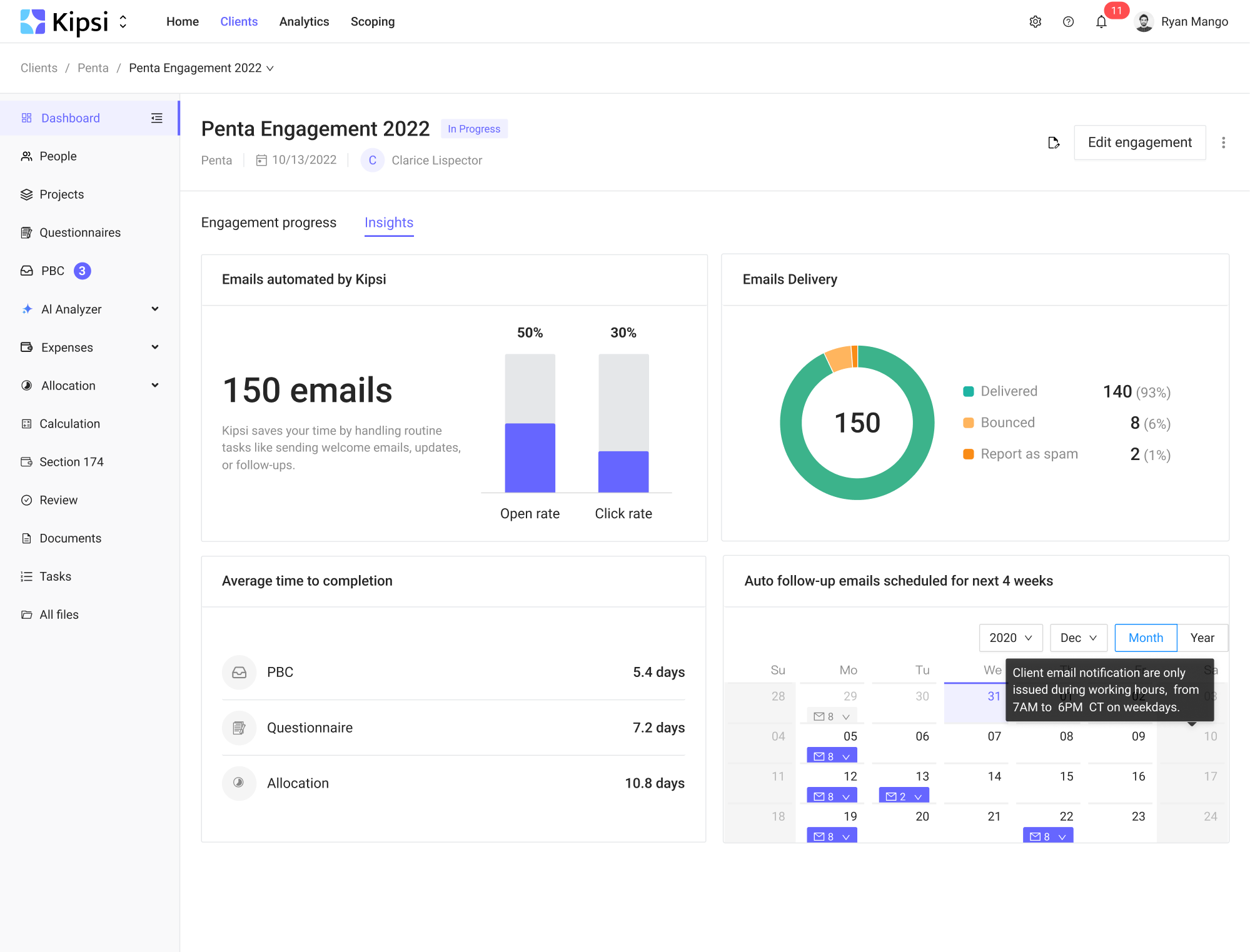 tooltip providing additional context