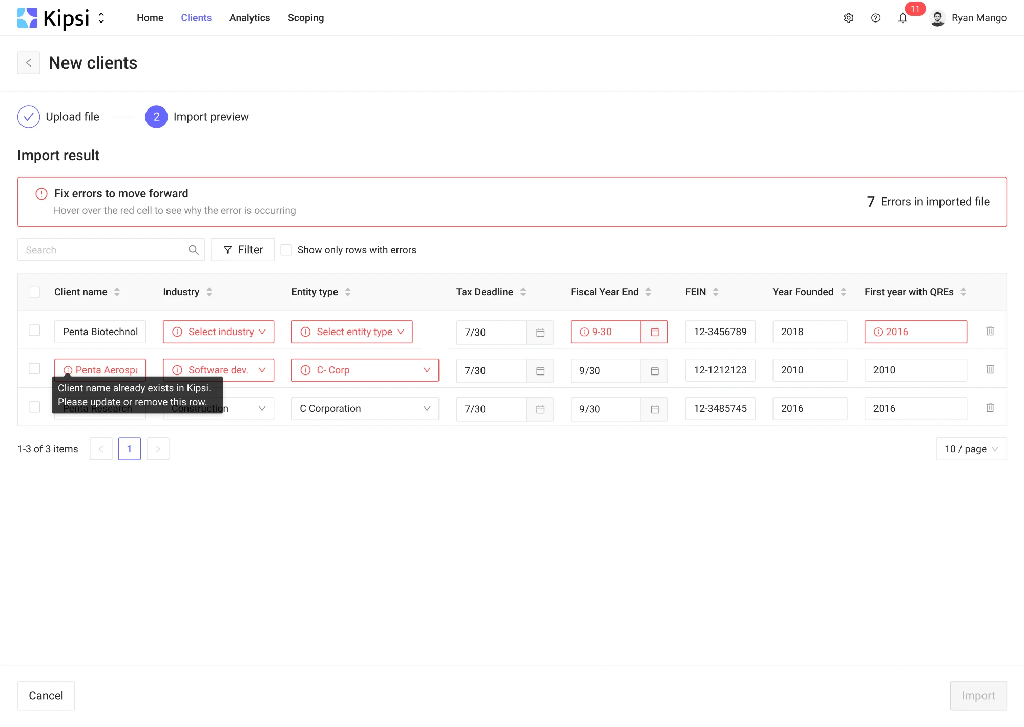 error tooltip design