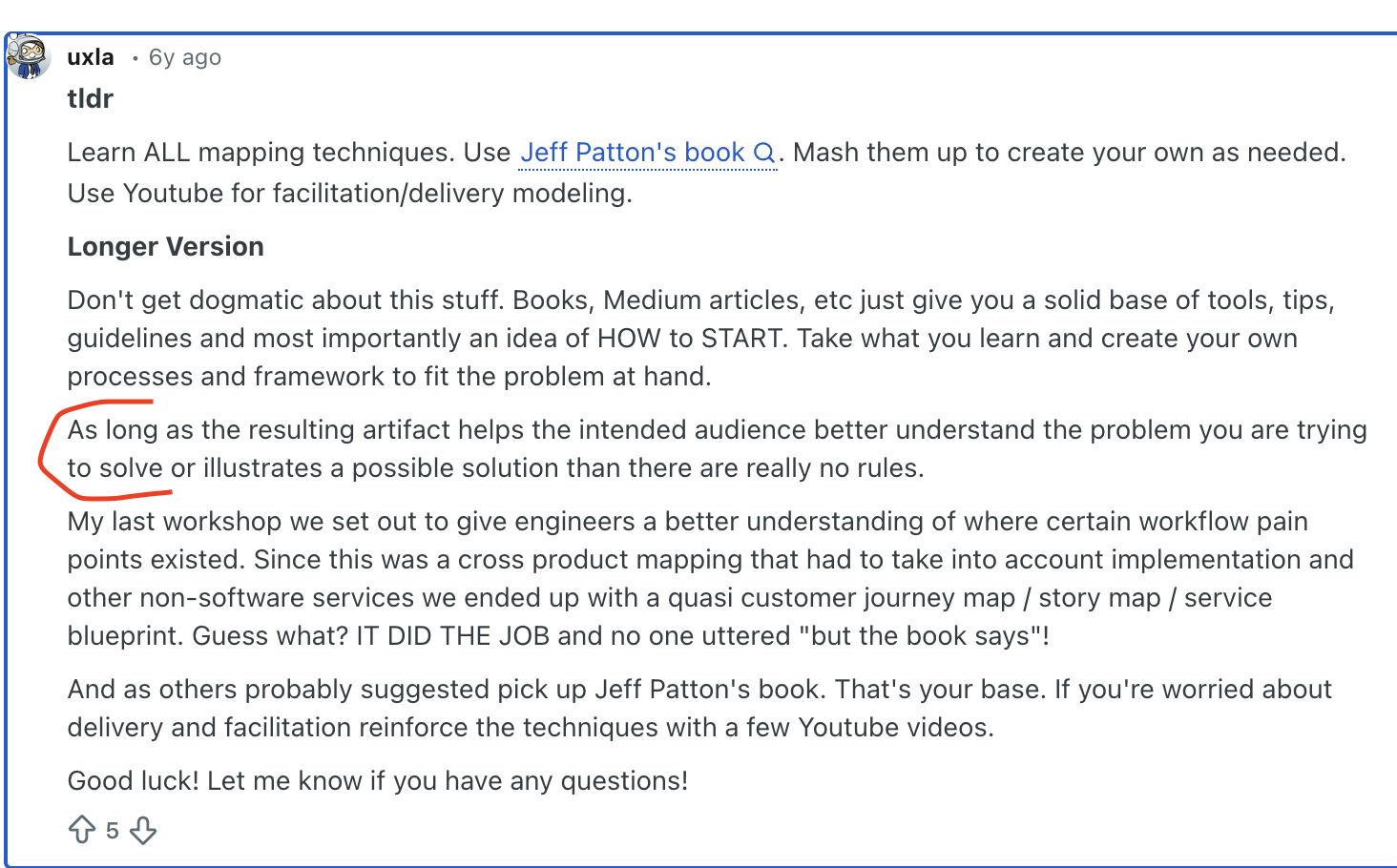 what map to use CJM vs experience map – Reddit comment 