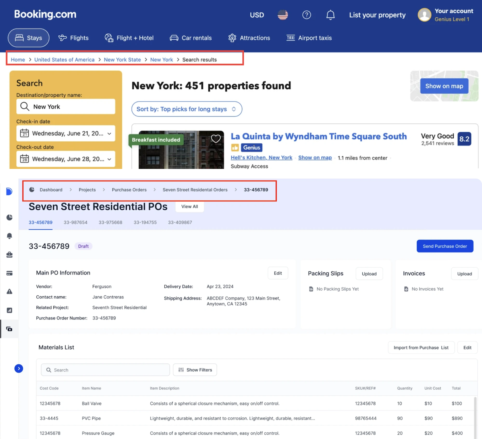location-based breadcrumb examples