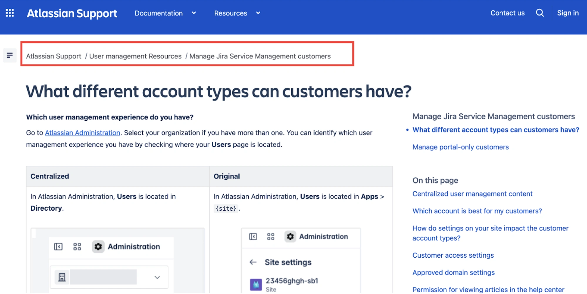 breadcrumbs ux atlassian example