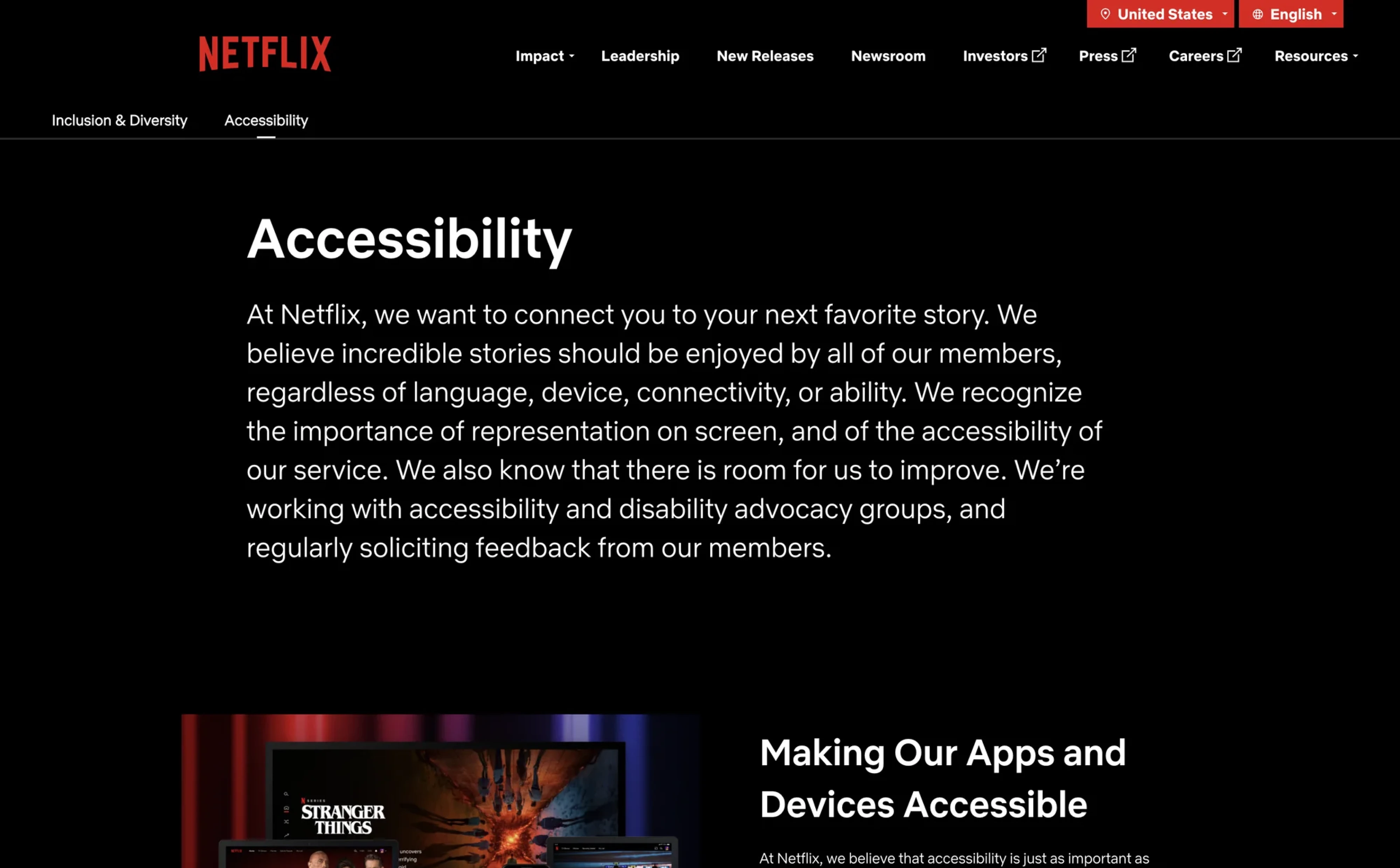 Acessibility and dark mode
