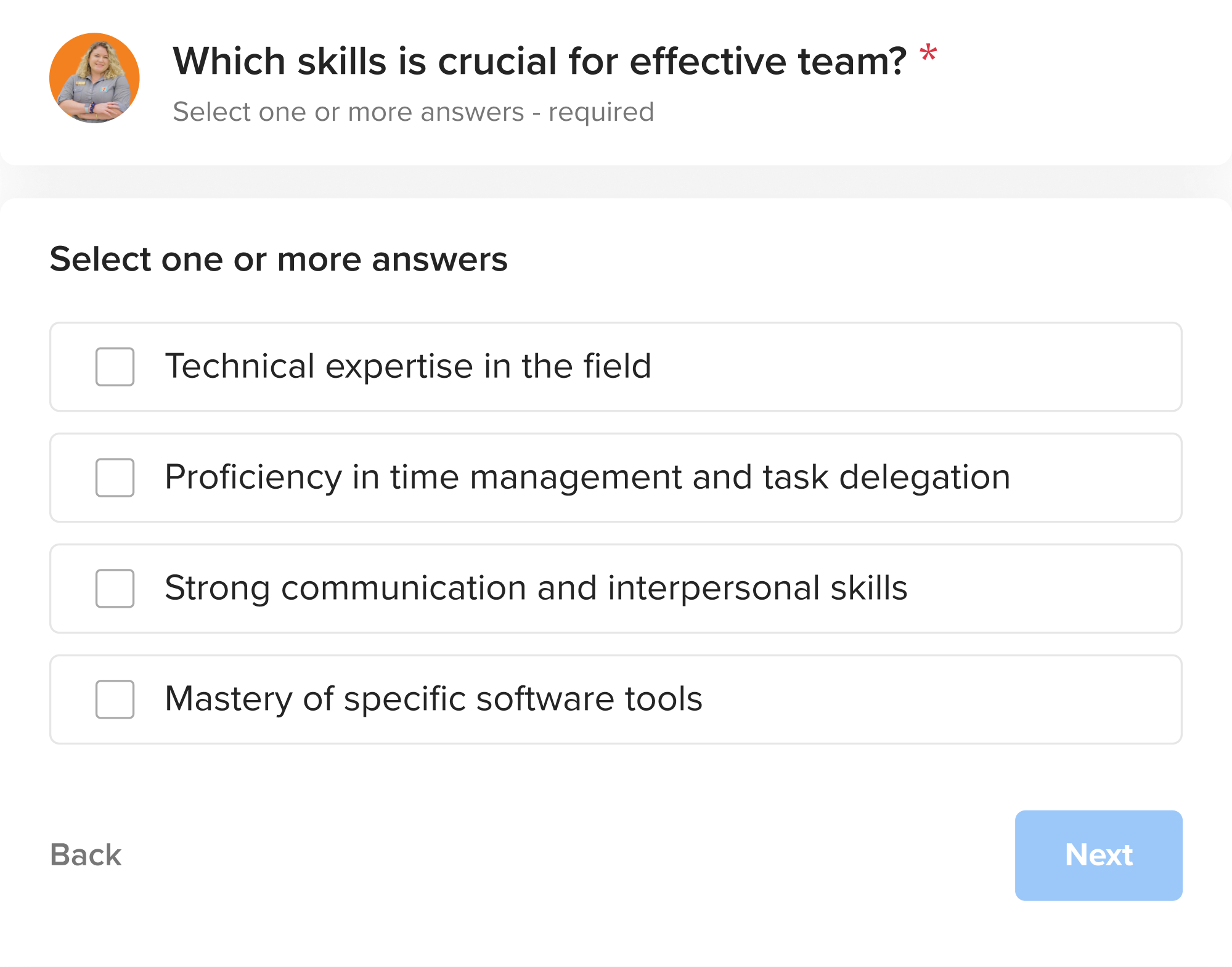 myInterview application flow after