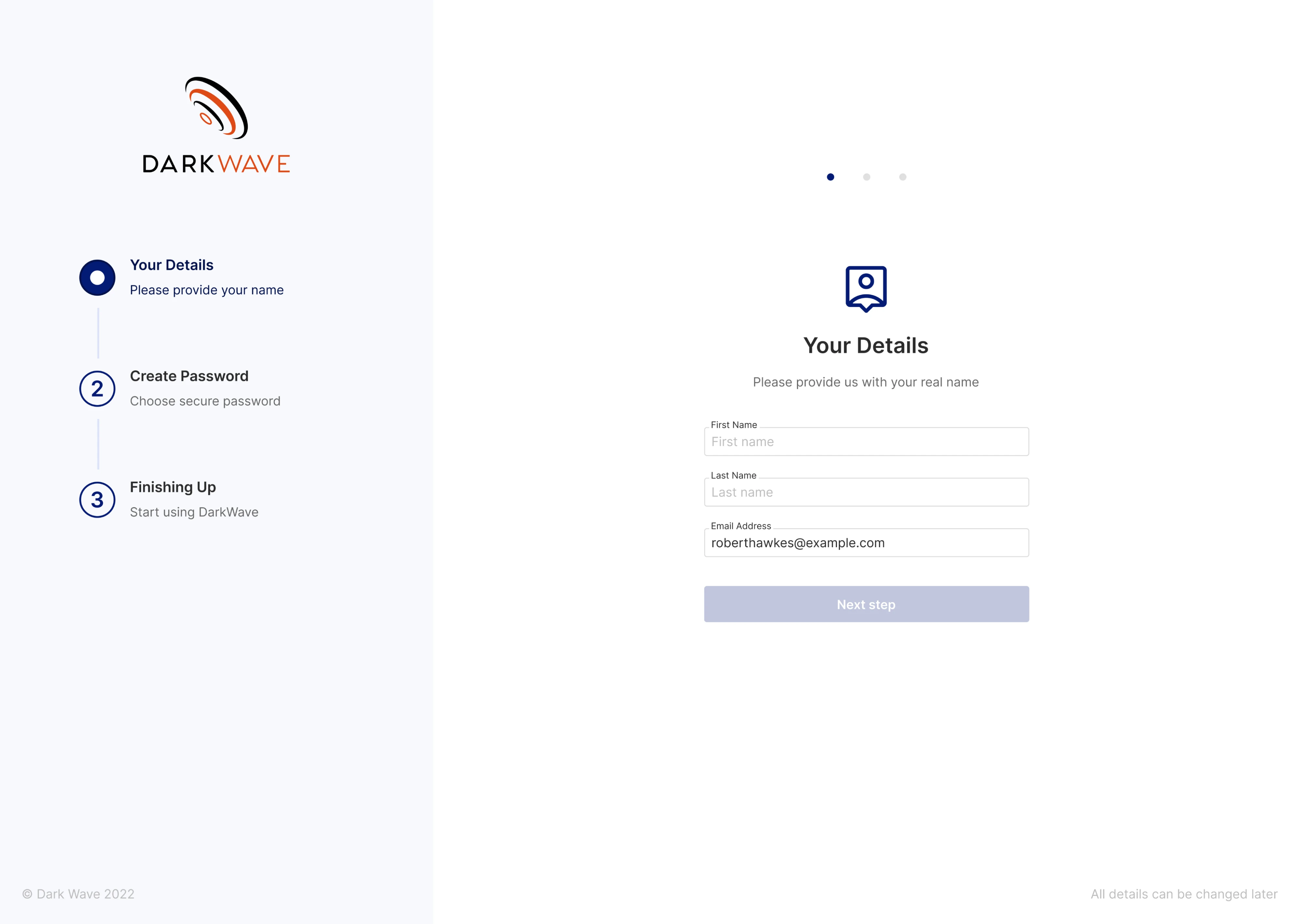  login screen example