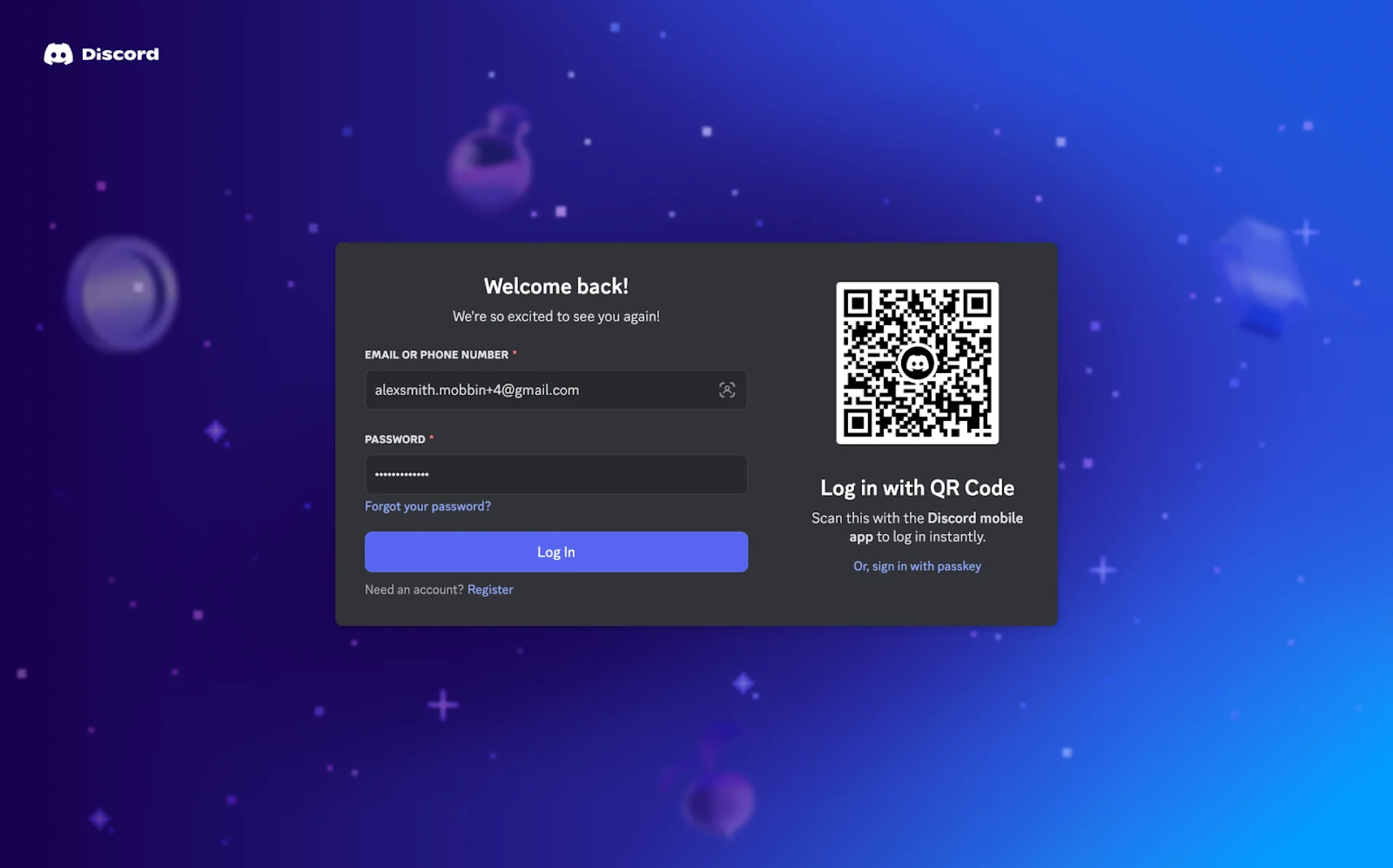login page design