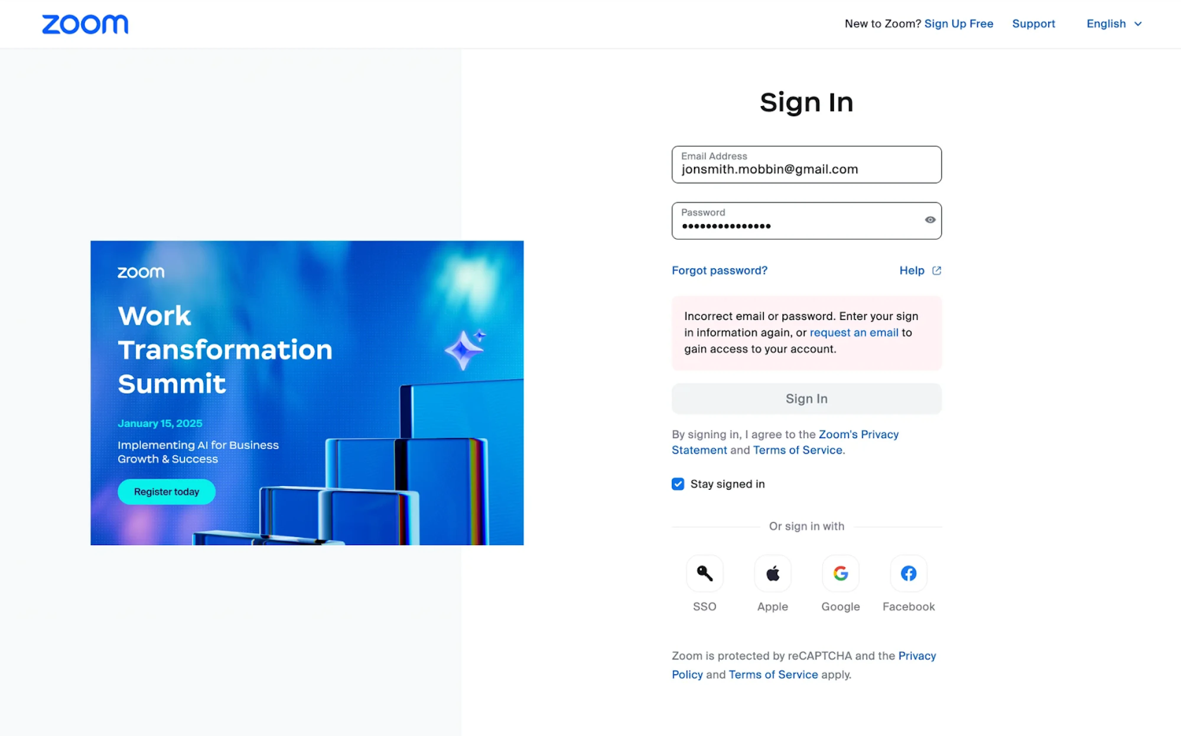 sign in design example