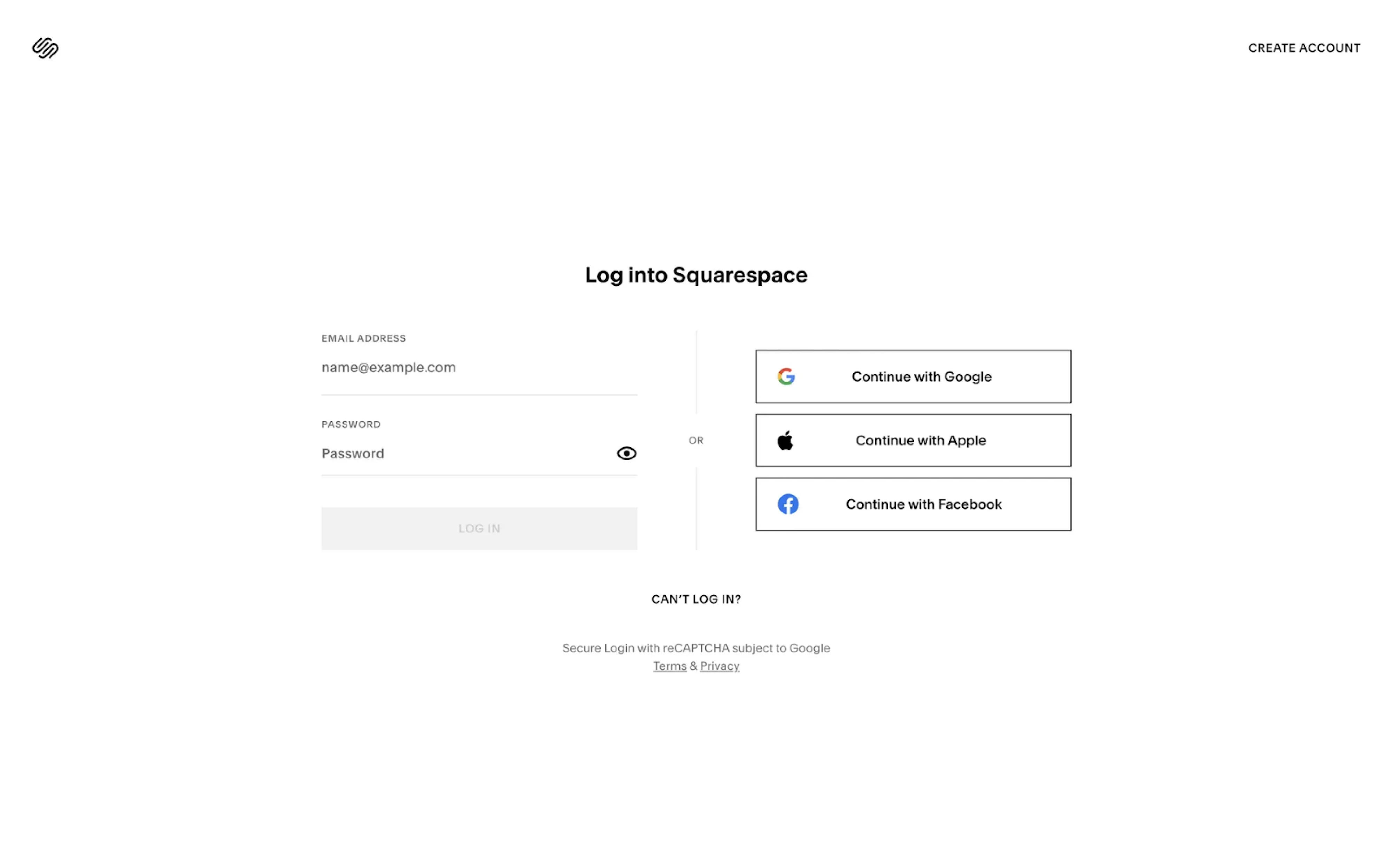 login template design