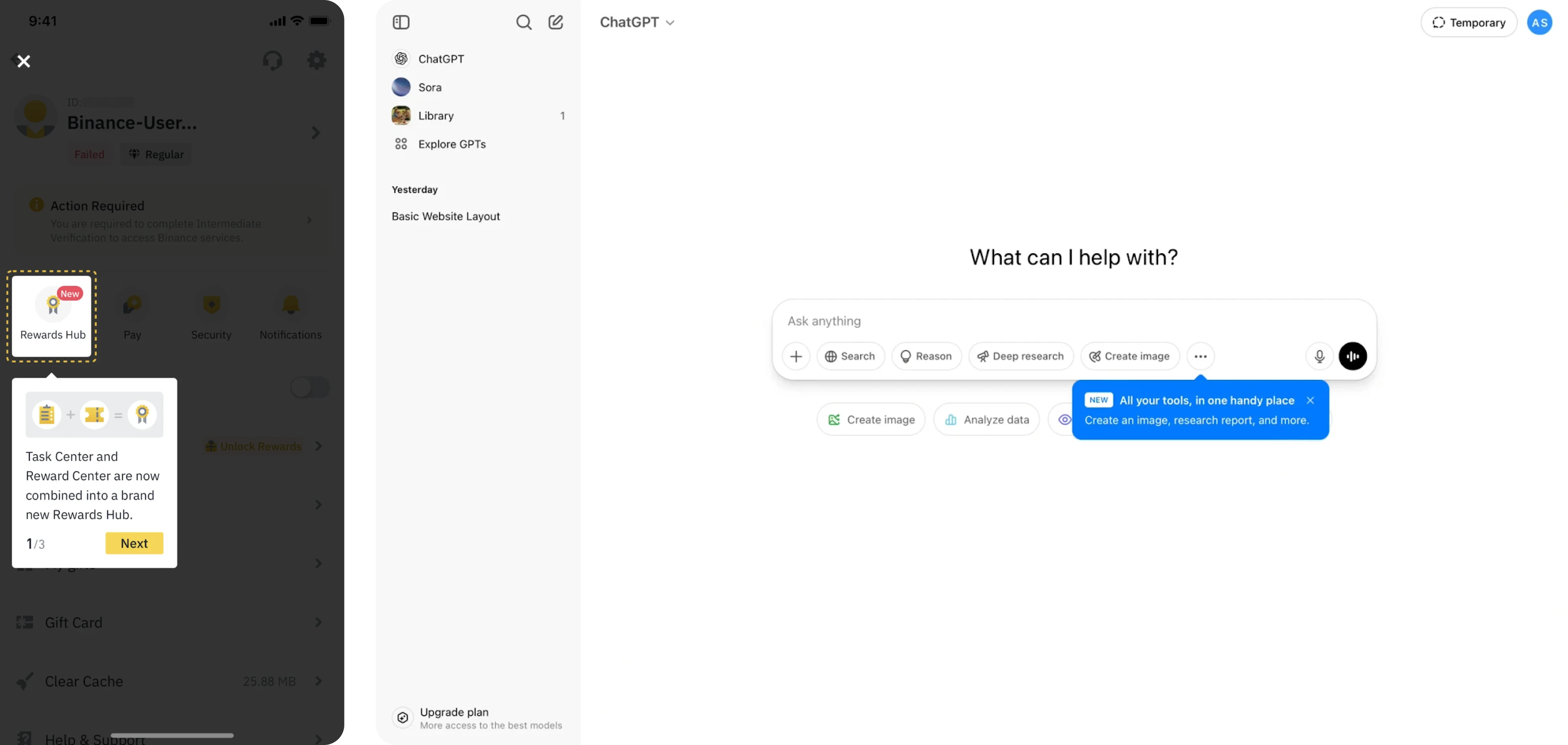 In-app discovery examples