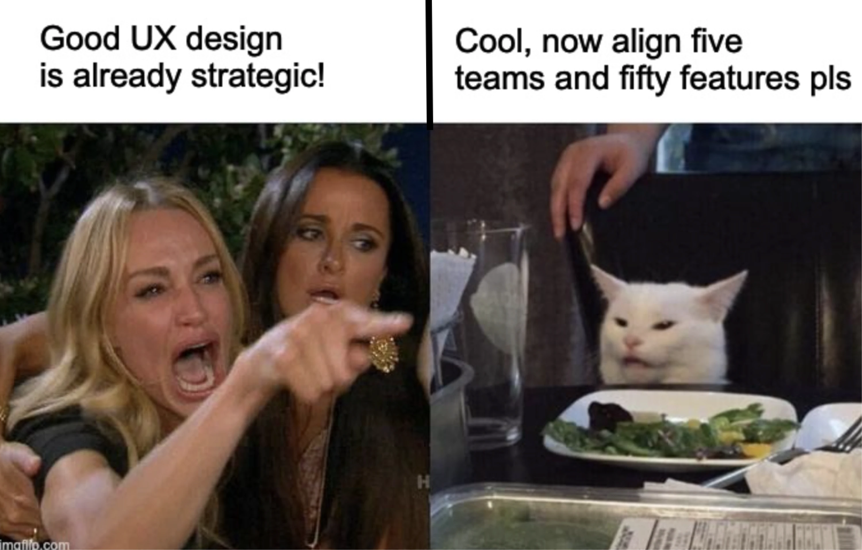 meme about ux strategy direction