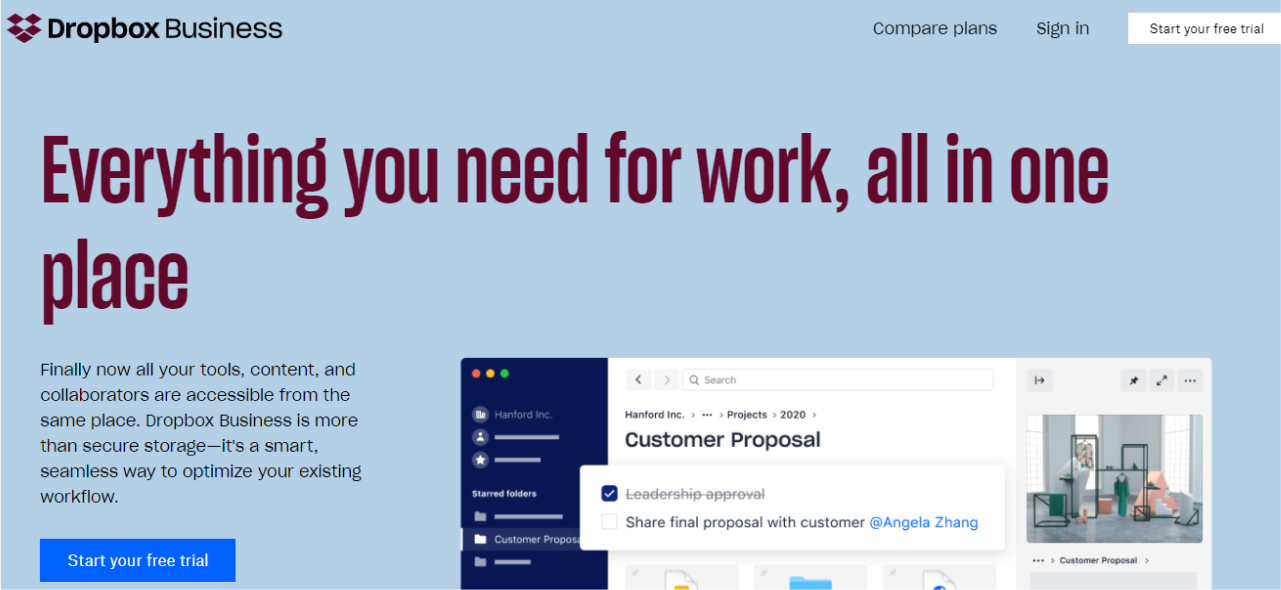 Product-led growth examples, Dropbox