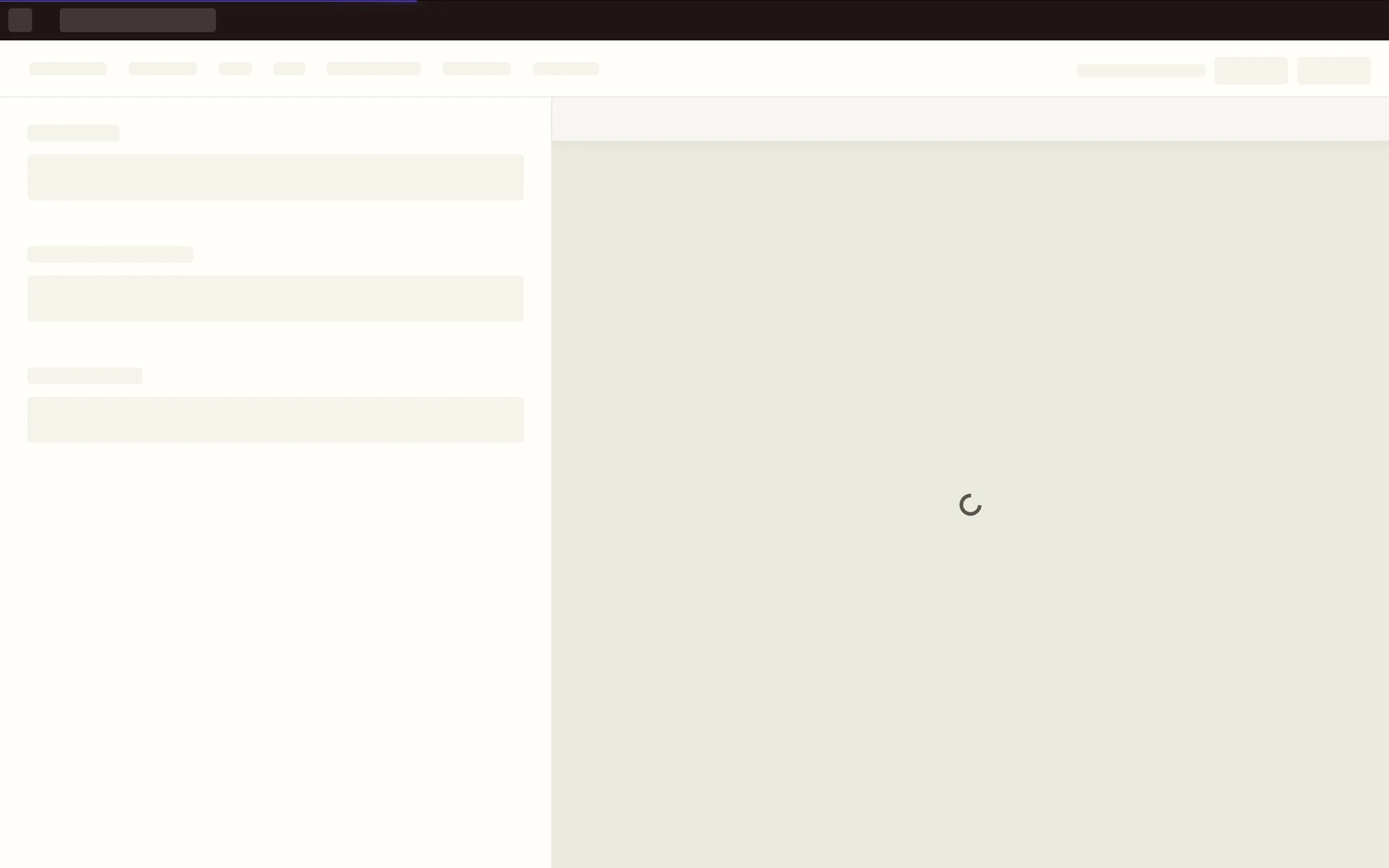 skeleton screen design