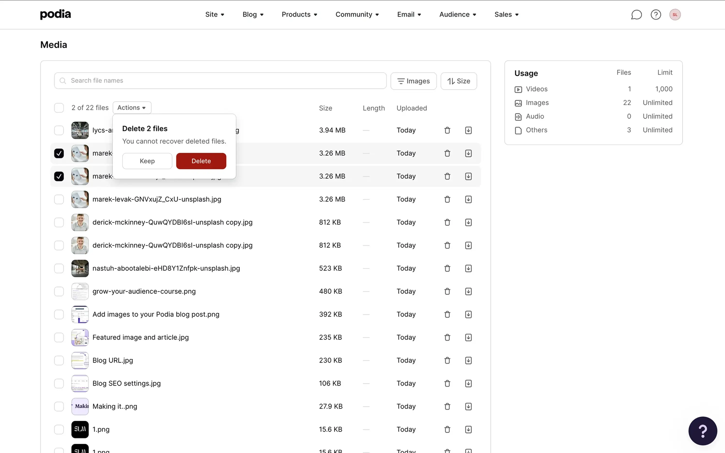 example of row action clarity