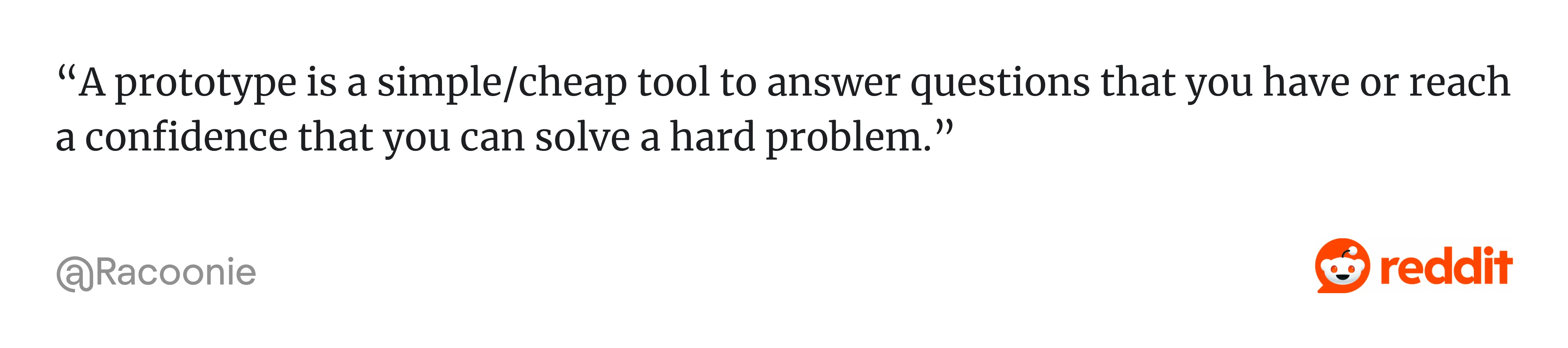 Comment on Reddit about mid-fidelity prototypes