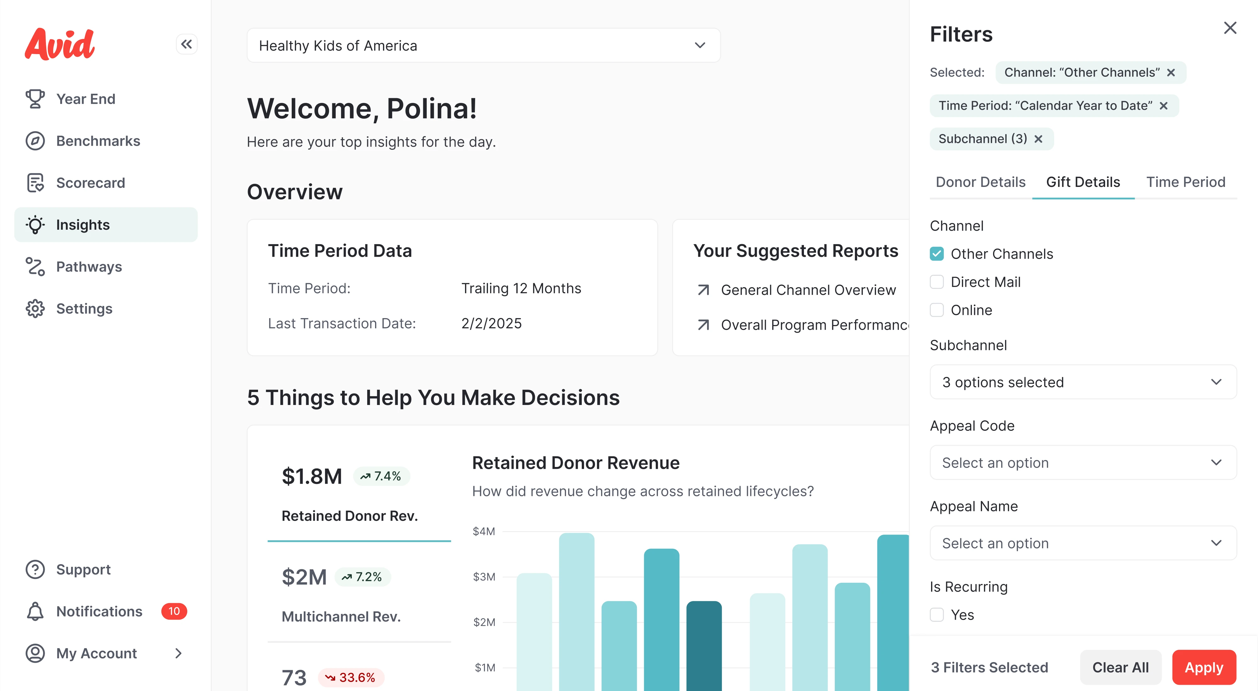filter sidebar example