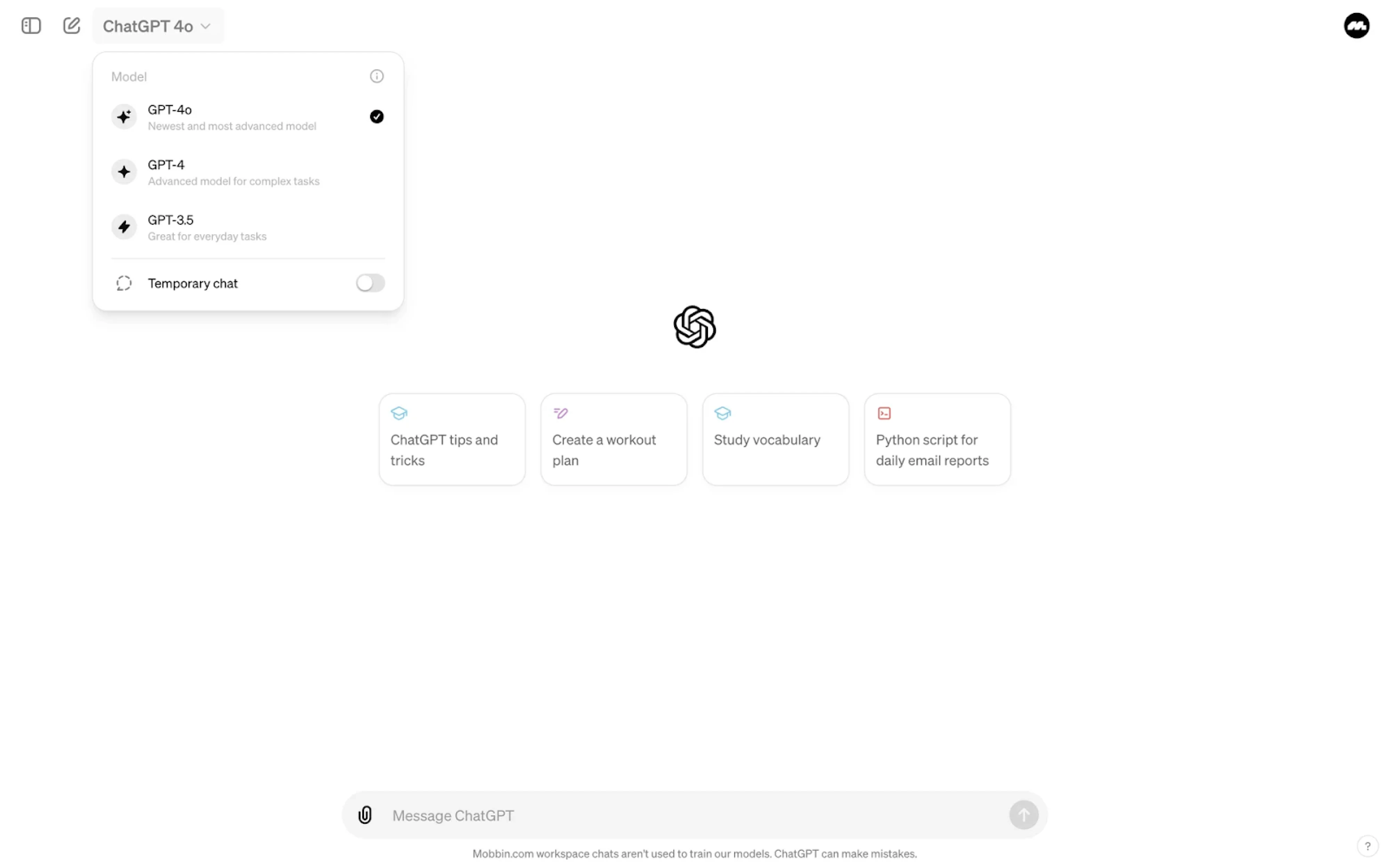 popover design in ai assistant 