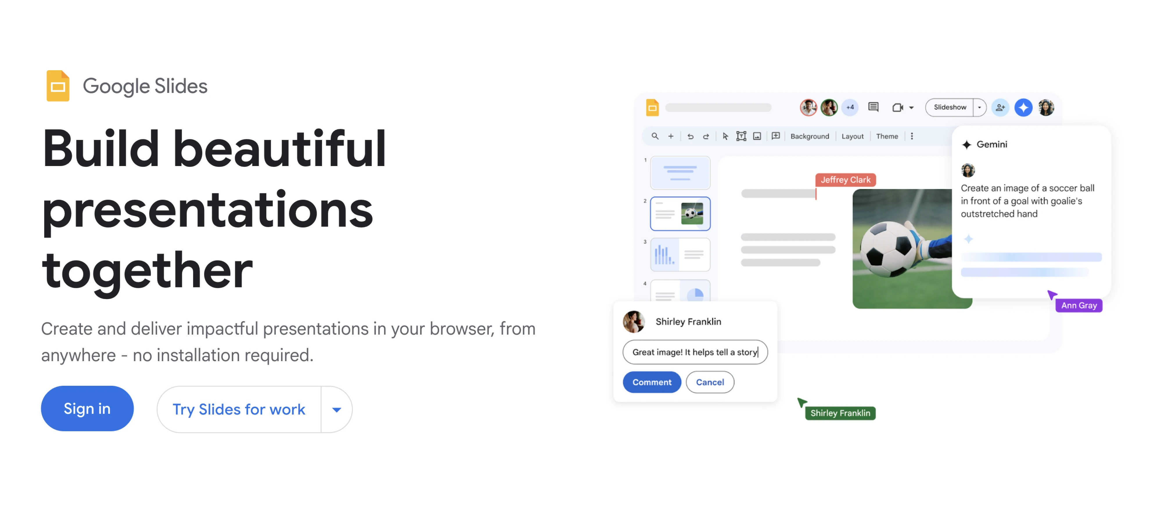 Presentation tools