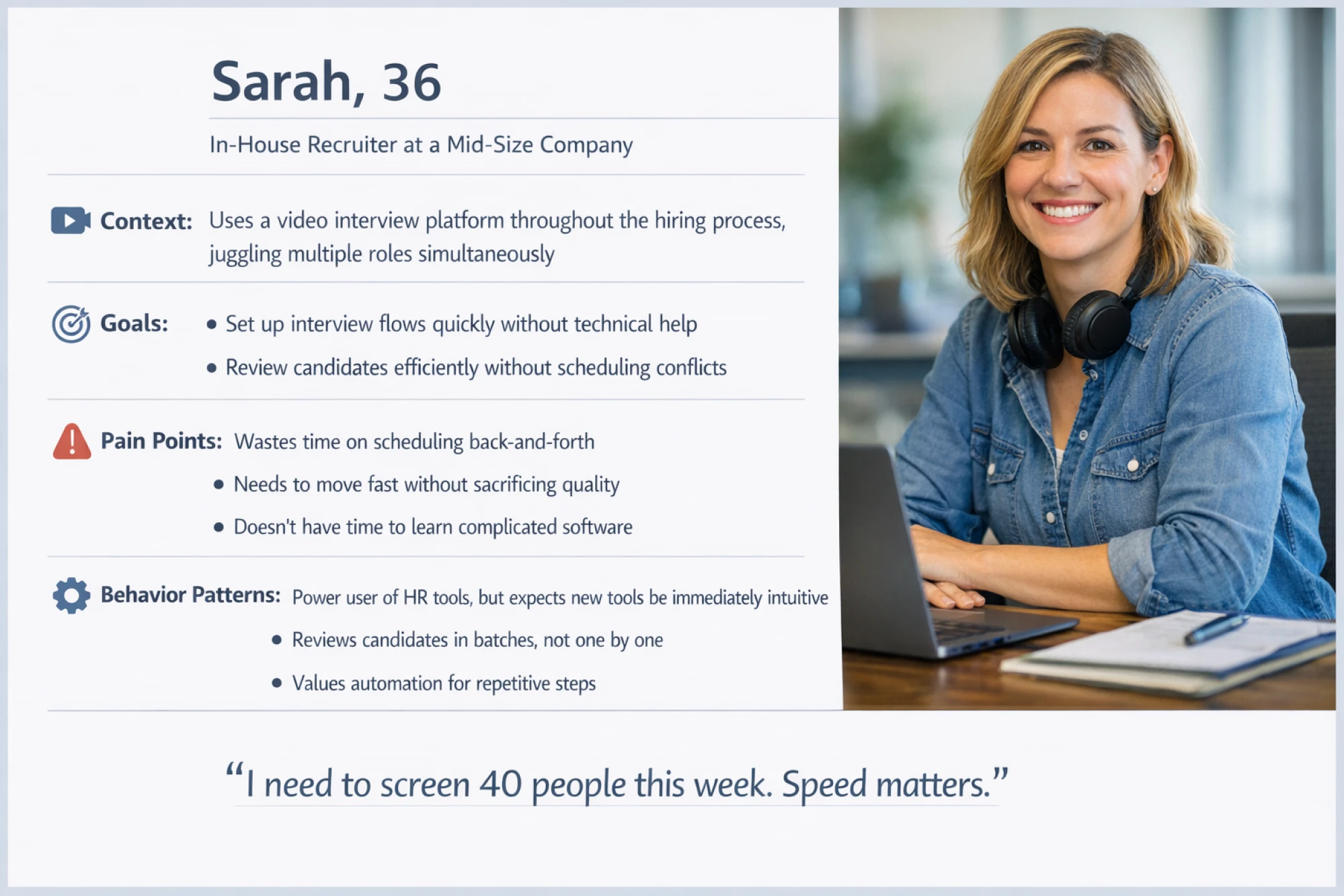 An example of UX Persona